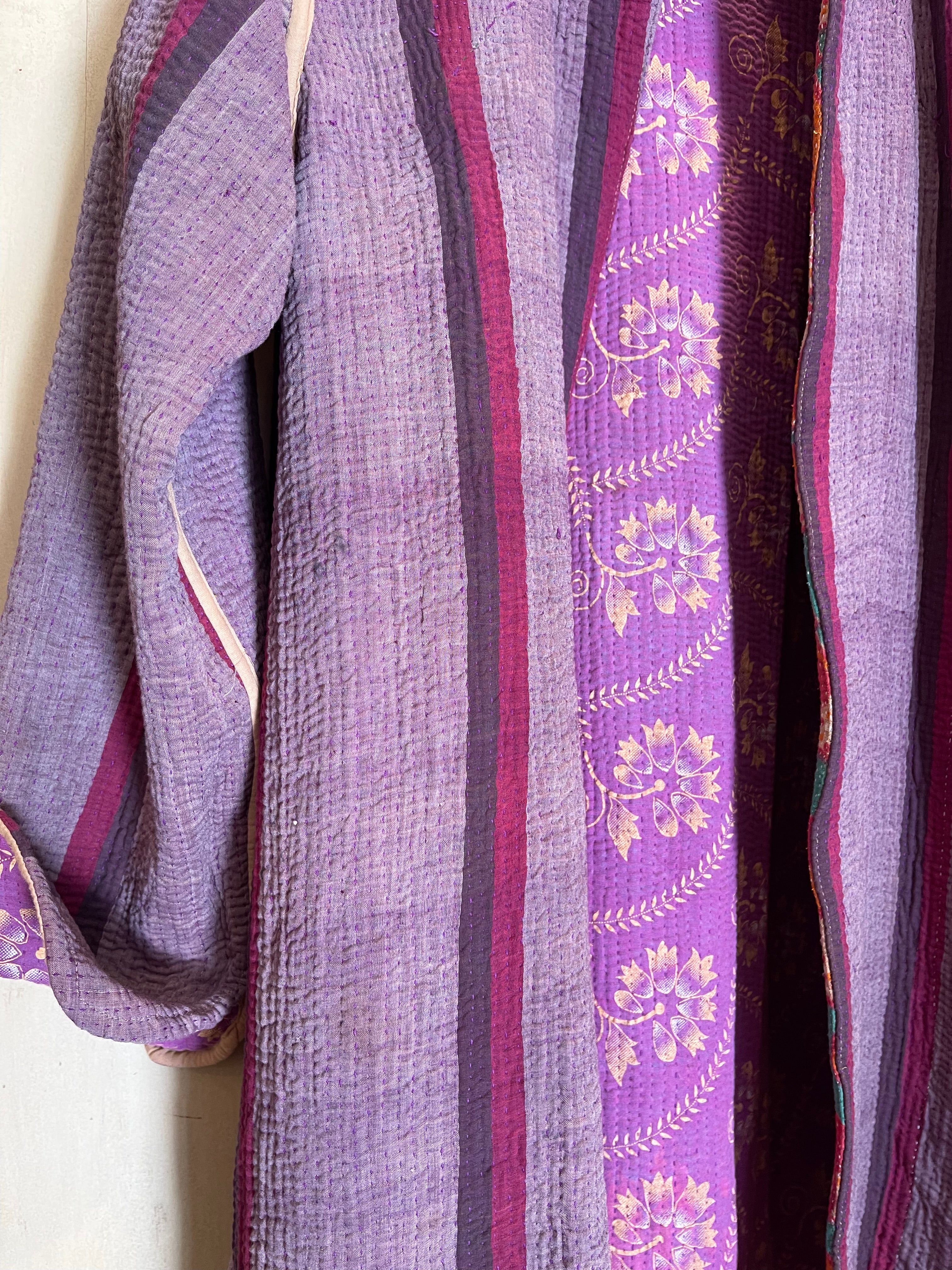 Vintage Kantha Jacket -  Purple Persimmon