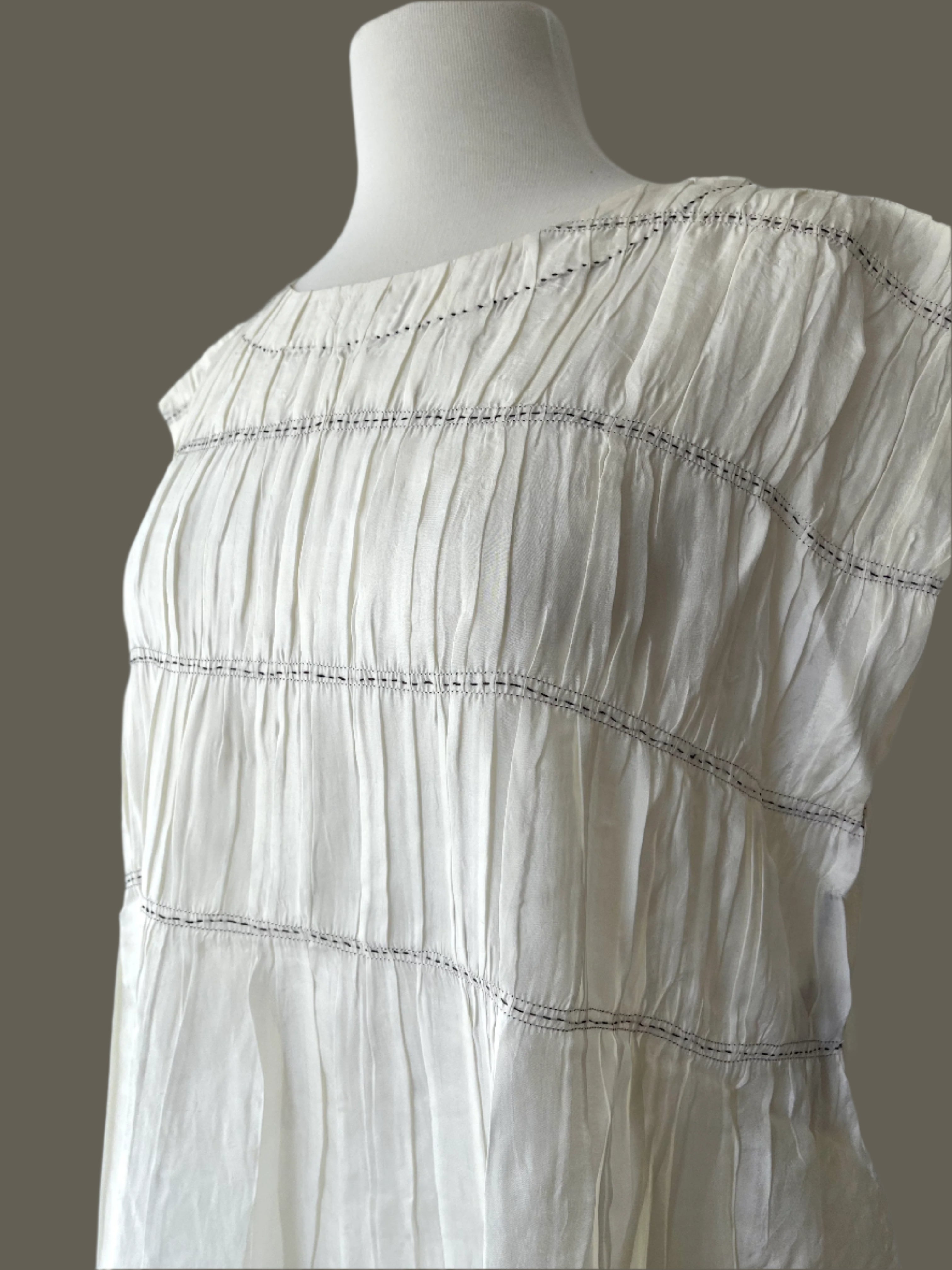 MIRA SILK DRESS - Ivory