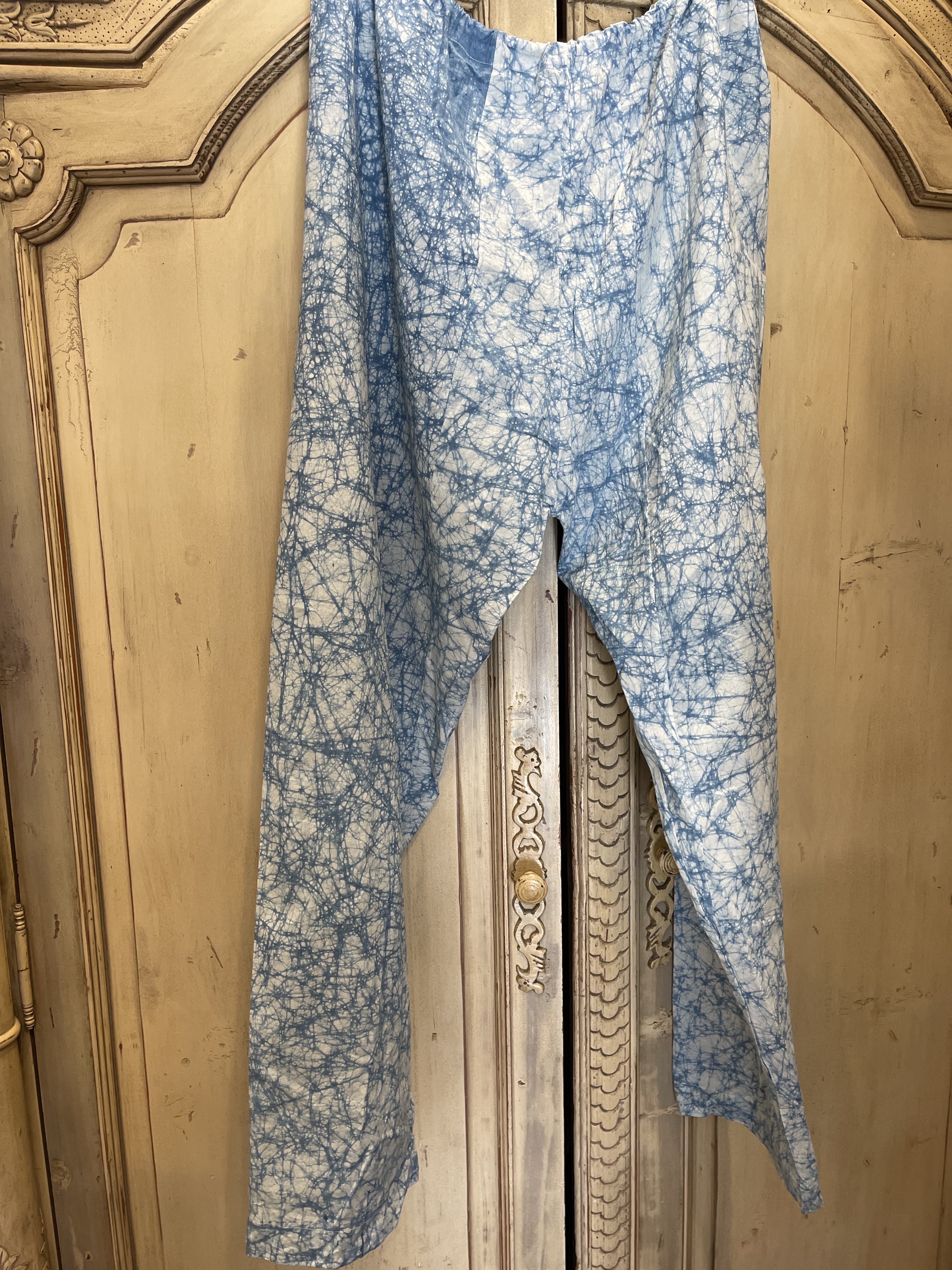 Draw String Pants - Indigo Batik