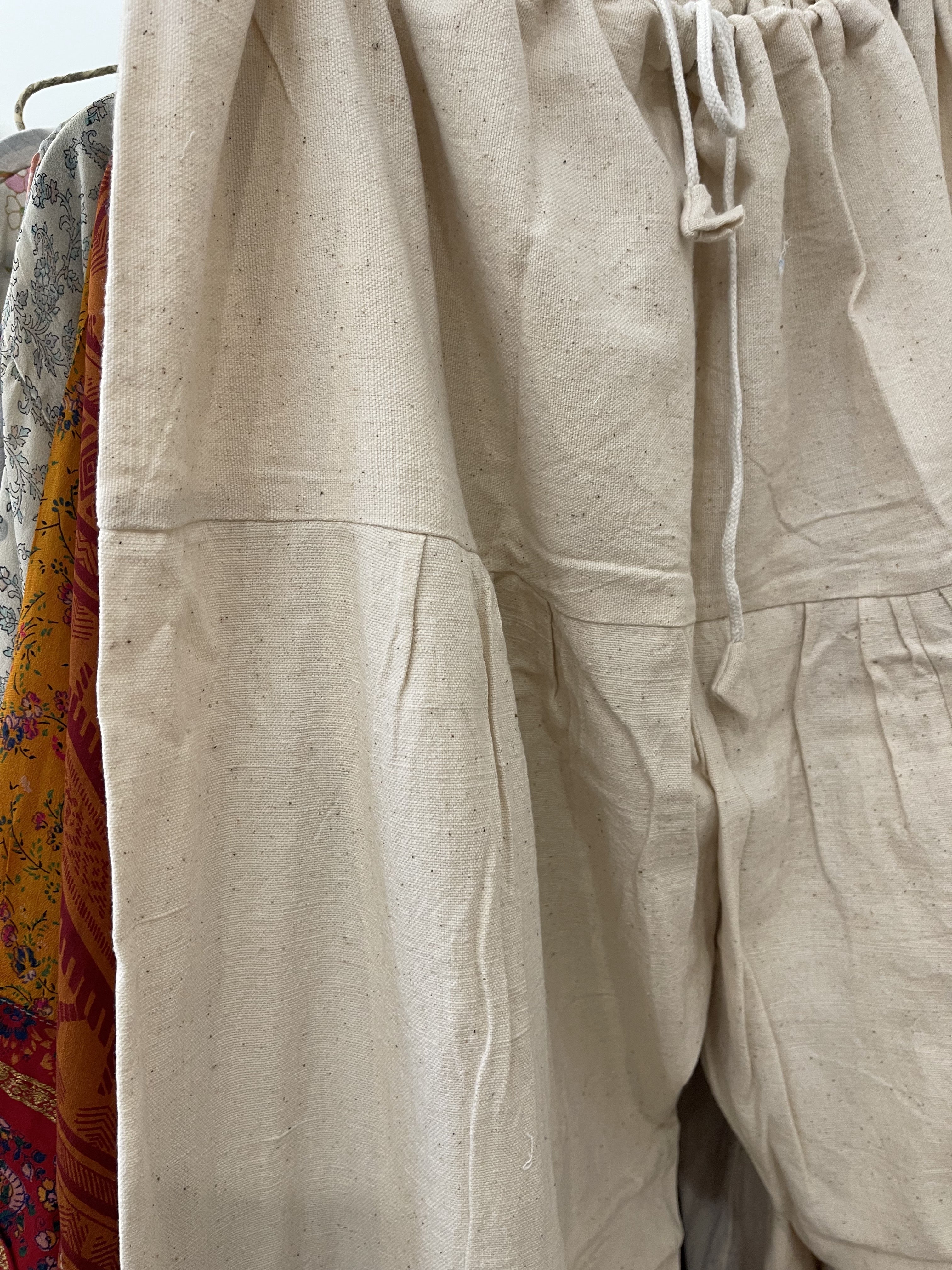 Draw String Pants - Organic Kala Cotton Traditional Indian Style