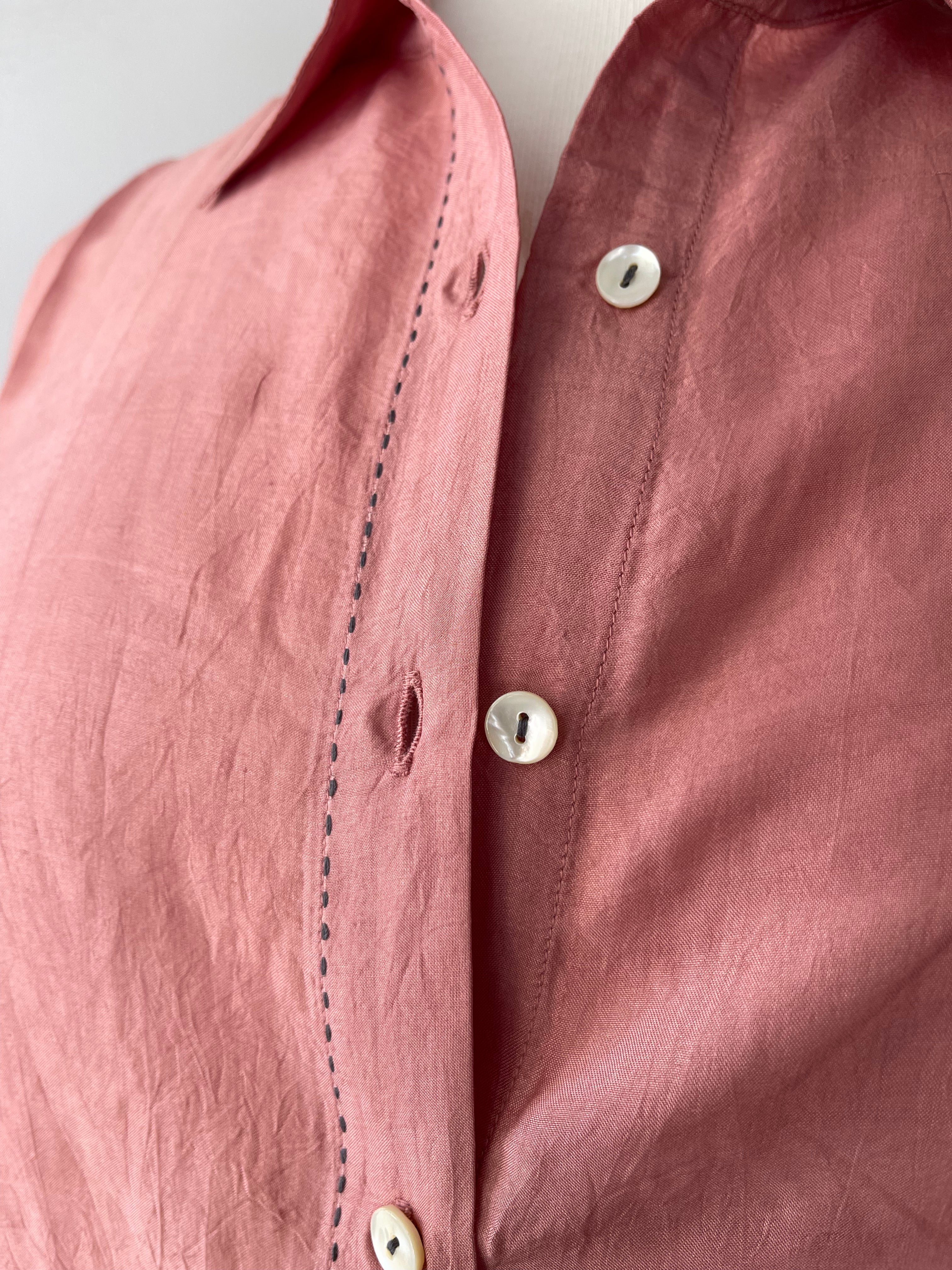 VAMIKA SILK SHIRT - DUSTY ROSE