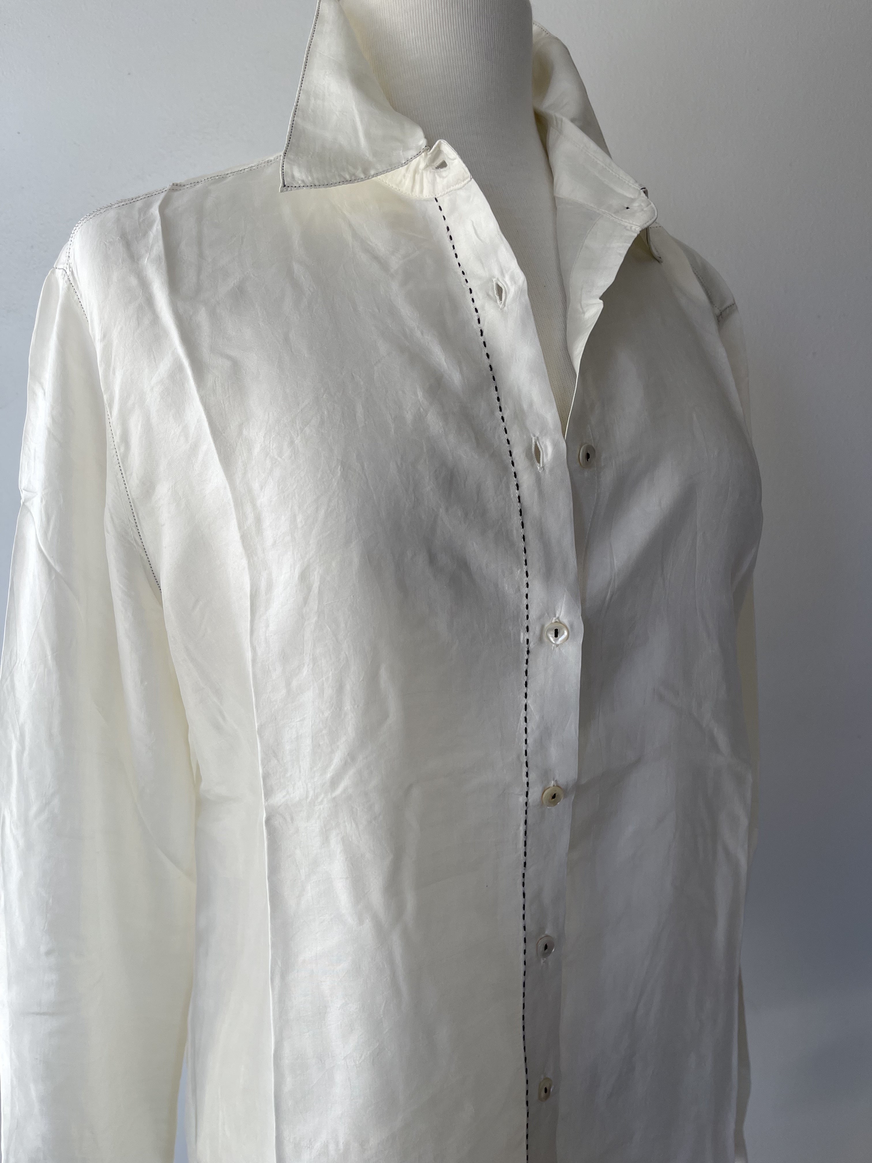 VAMIKA SILK SHIRT - IVORY