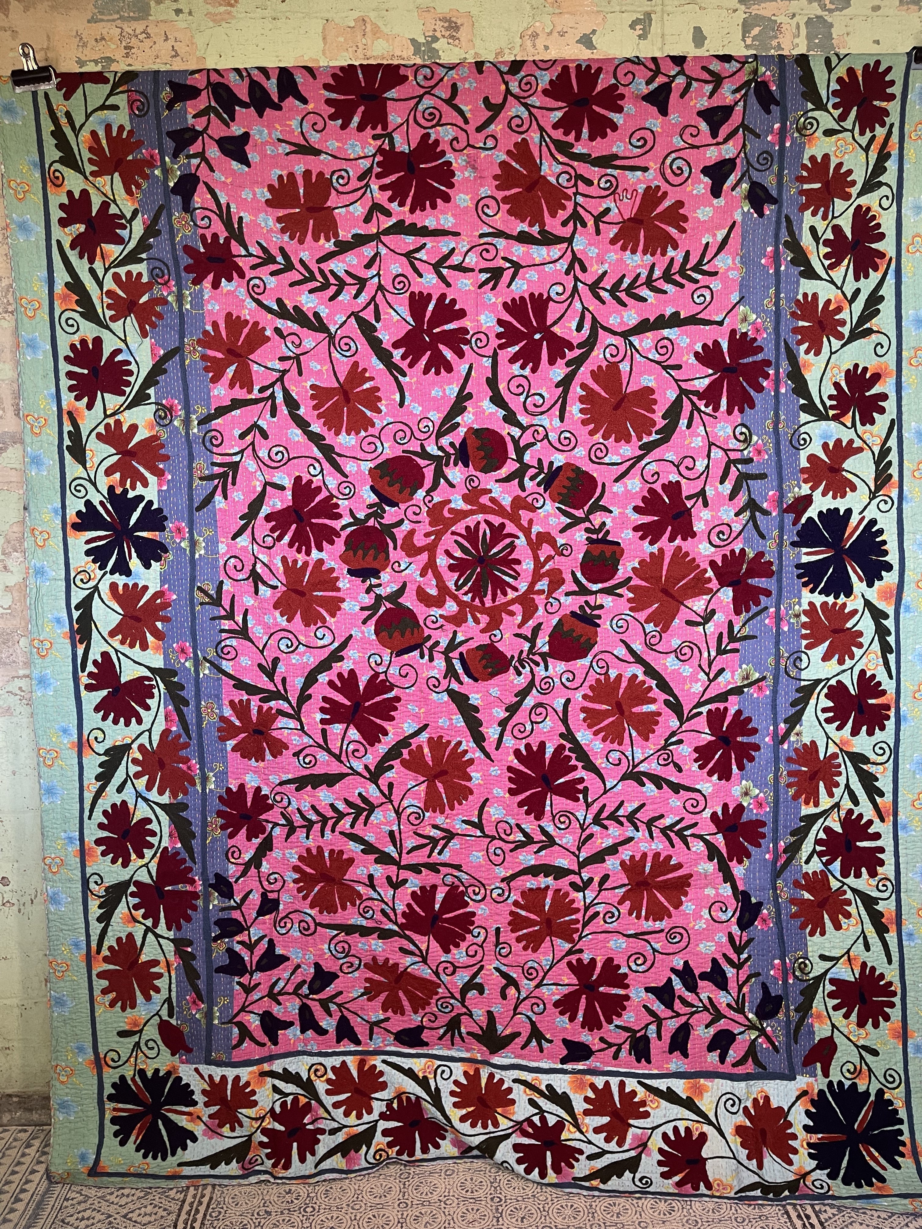 SUZANI VINTAGE KANTHA - CARNIVALE