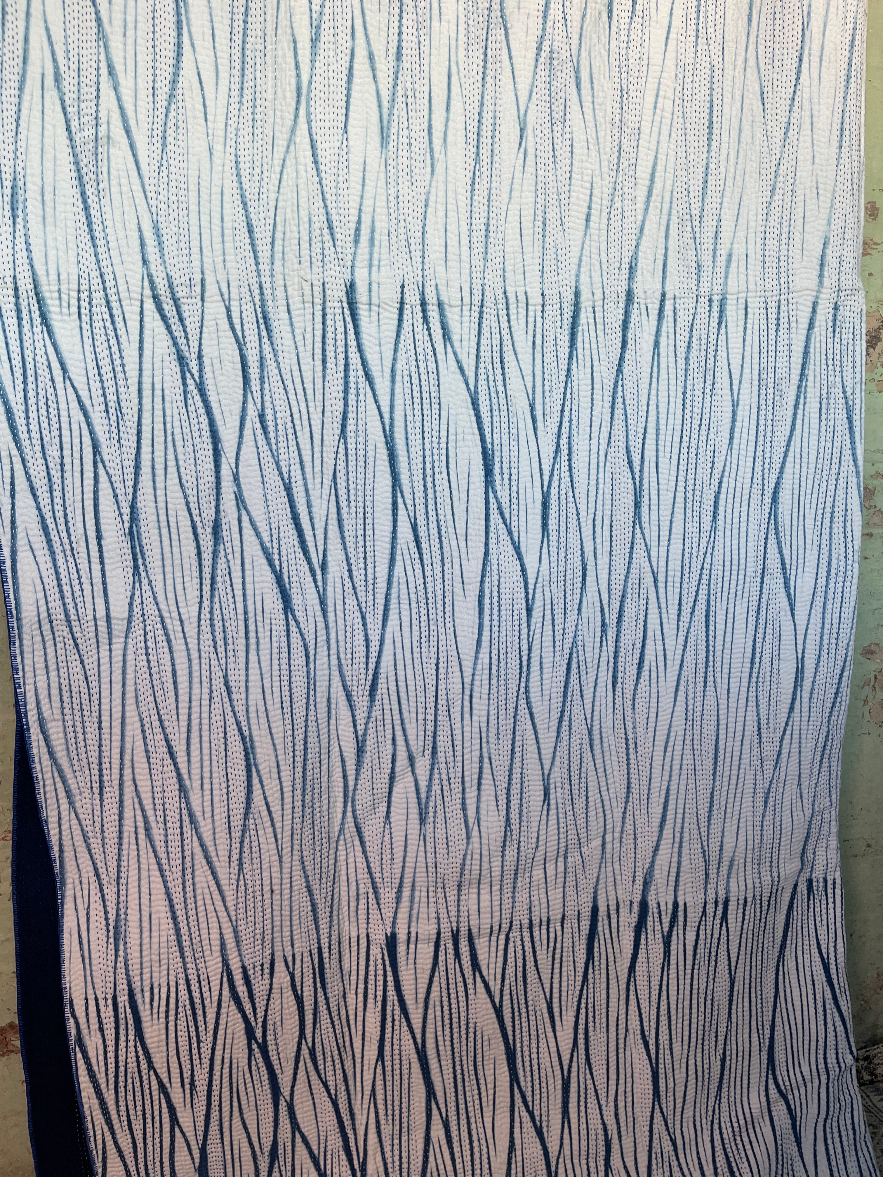 INDIGO SHIBORI - GRADED FOREST 1