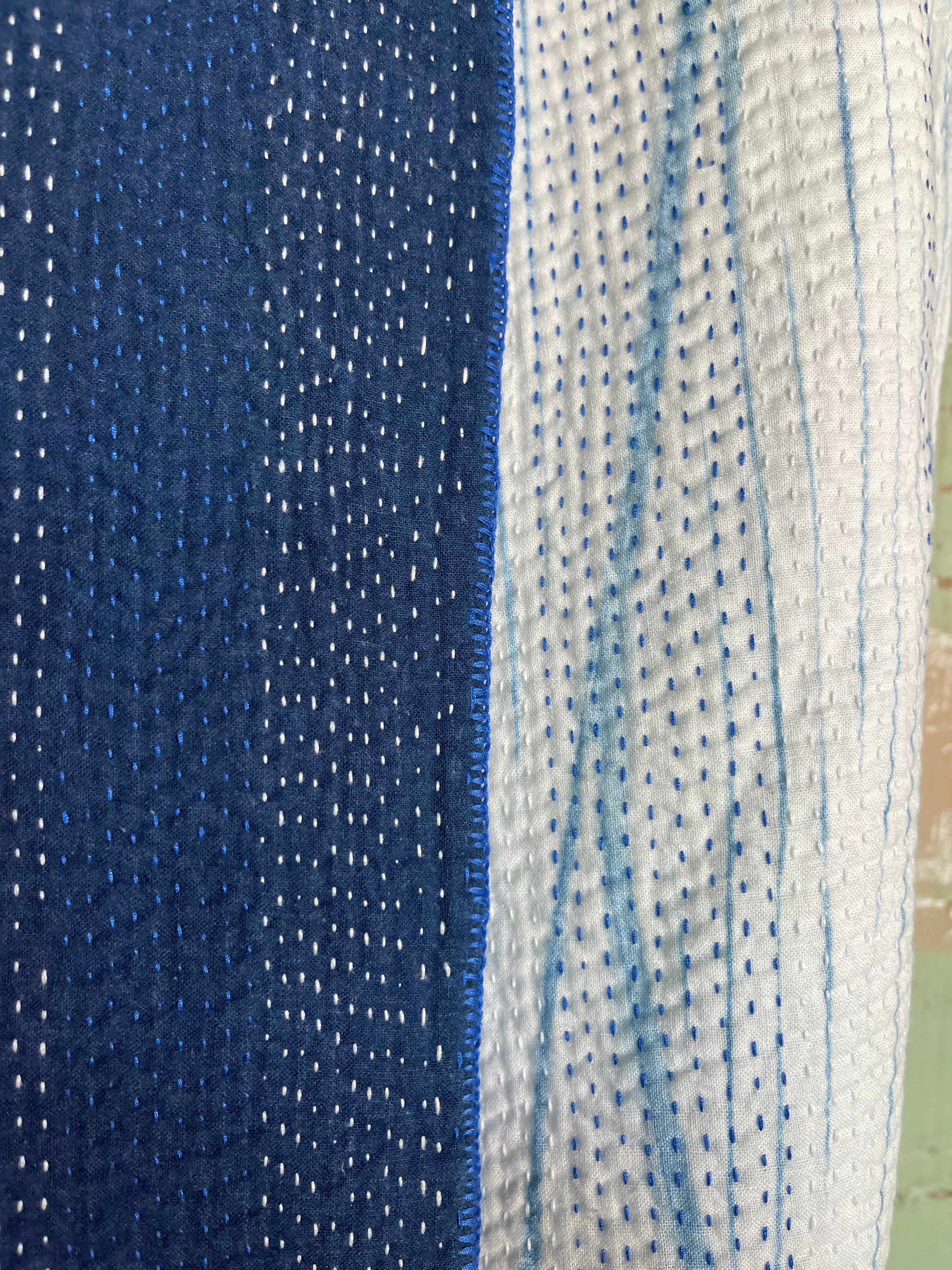 INDIGO SHIBORI - GRADED FOREST 1