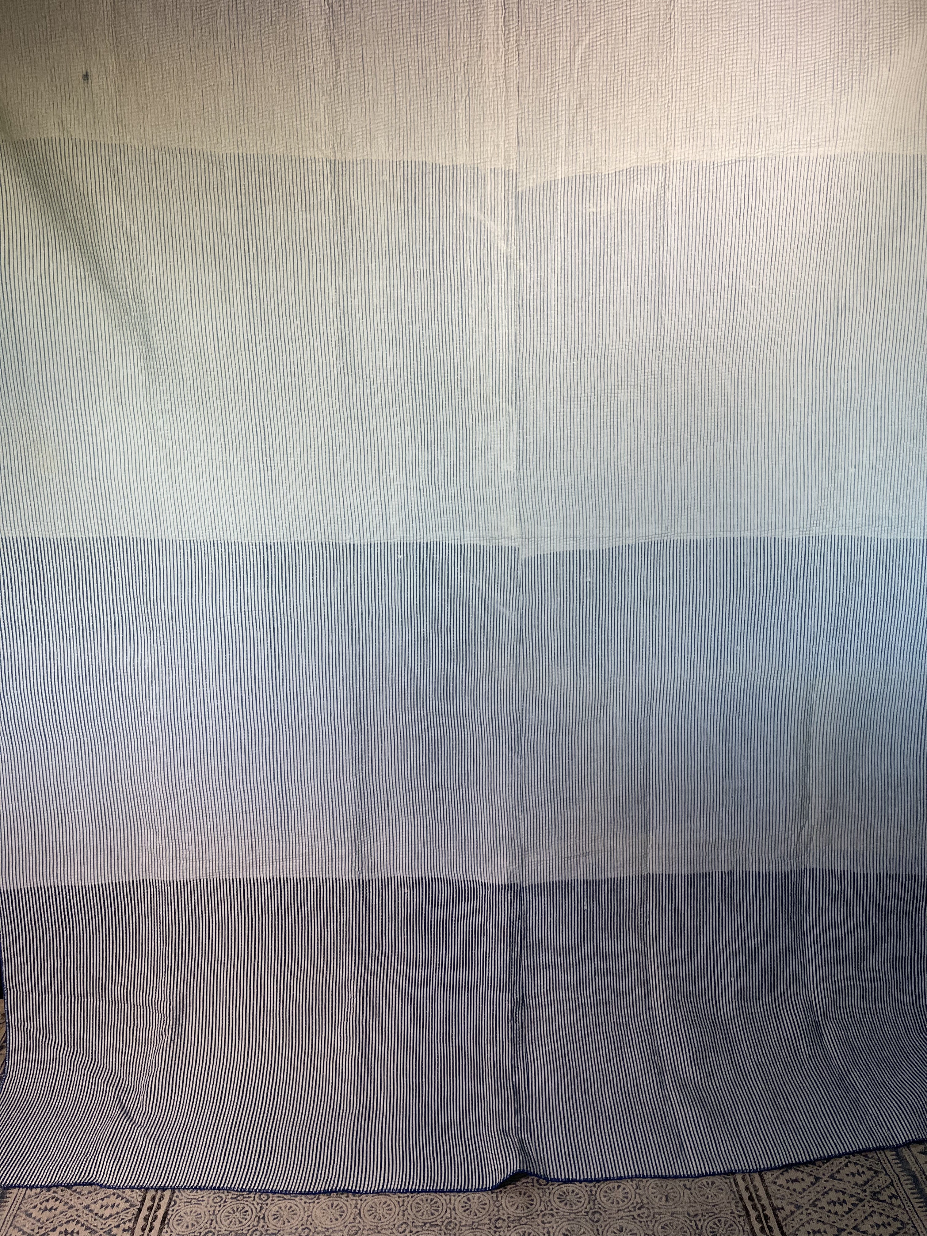 INDIGO SHIBORI - GRADED STRIPES 1