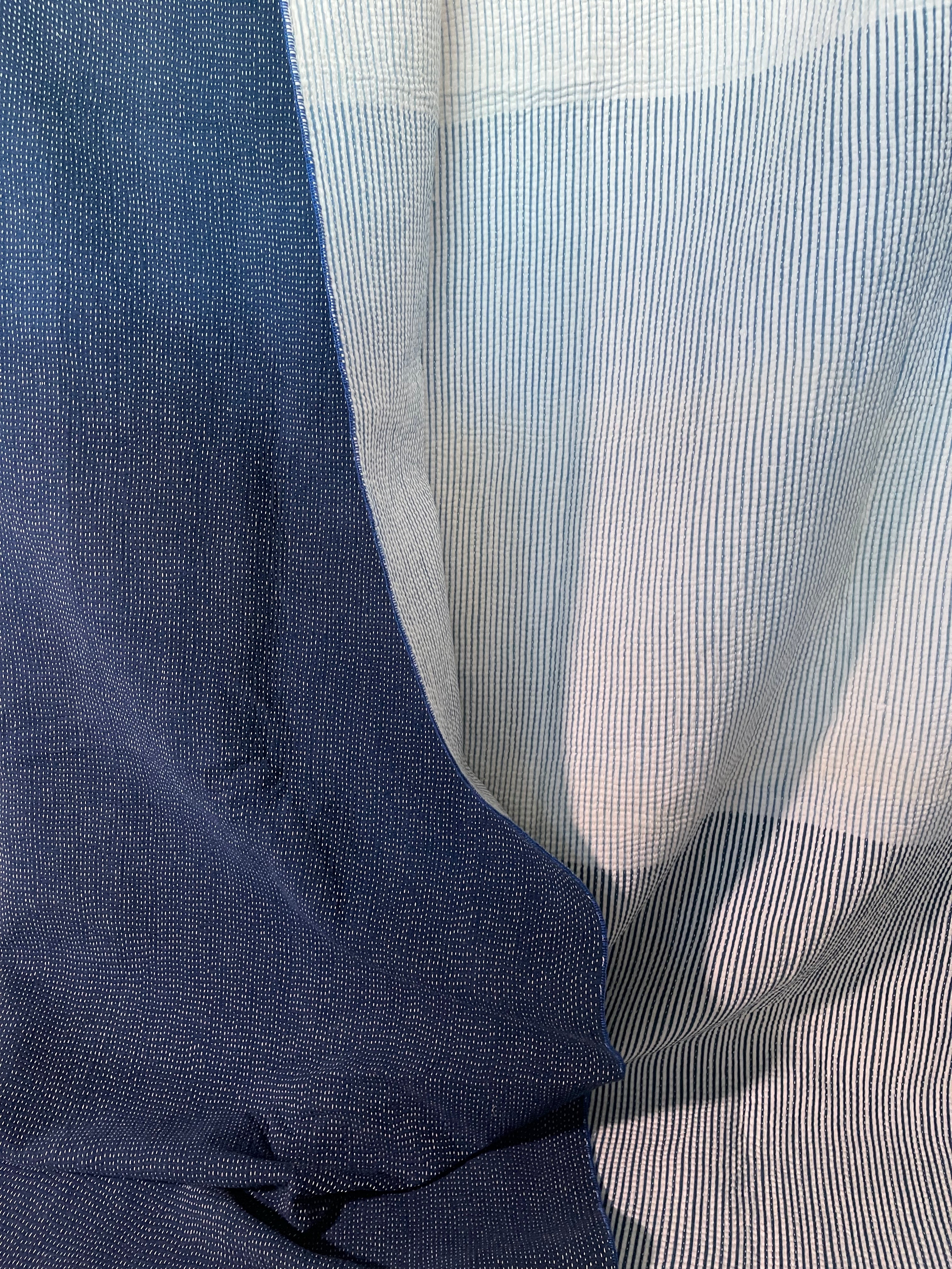 INDIGO SHIBORI - GRADED STRIPES 1