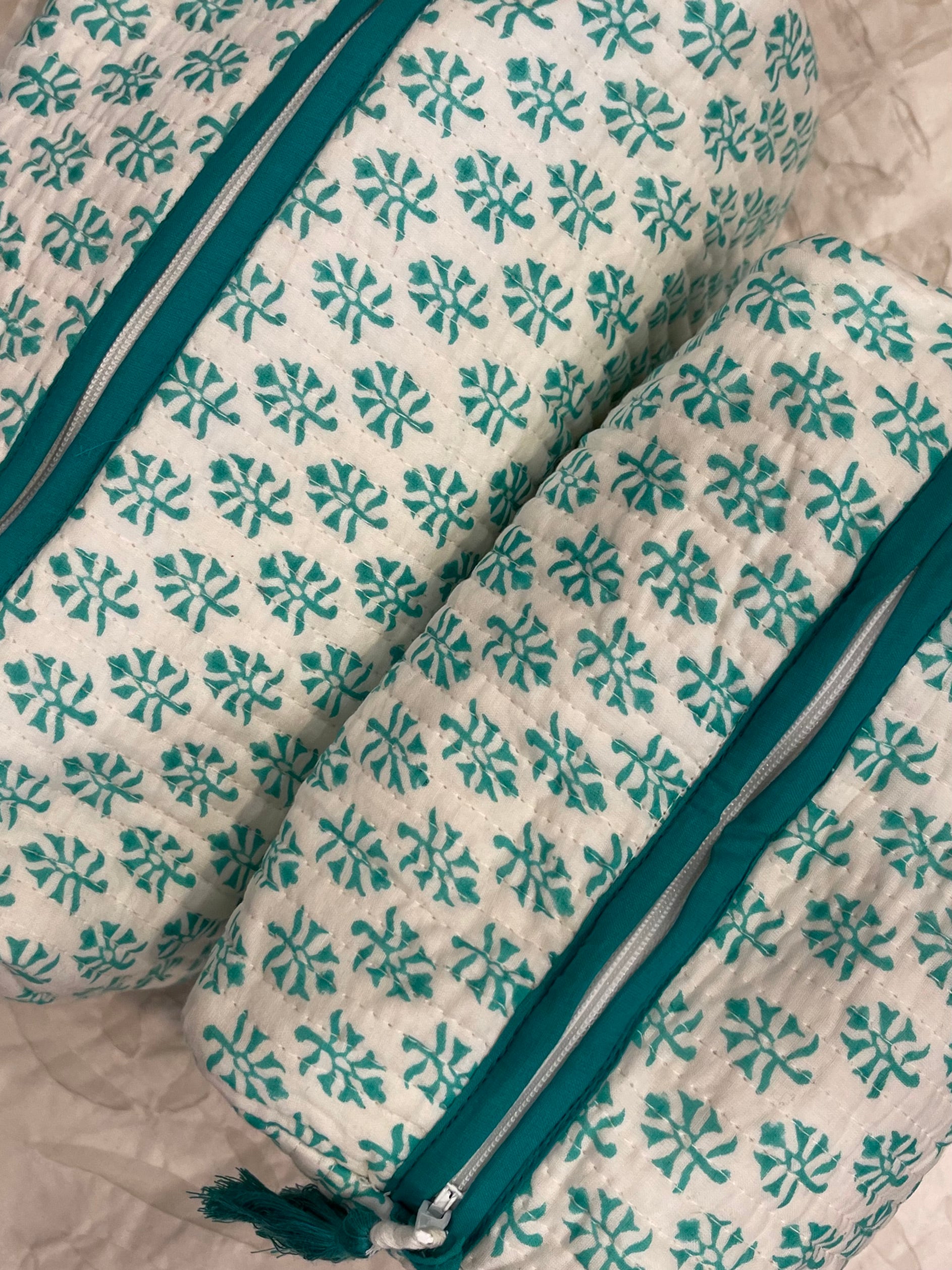 Cosmetic Bag - Green Buti