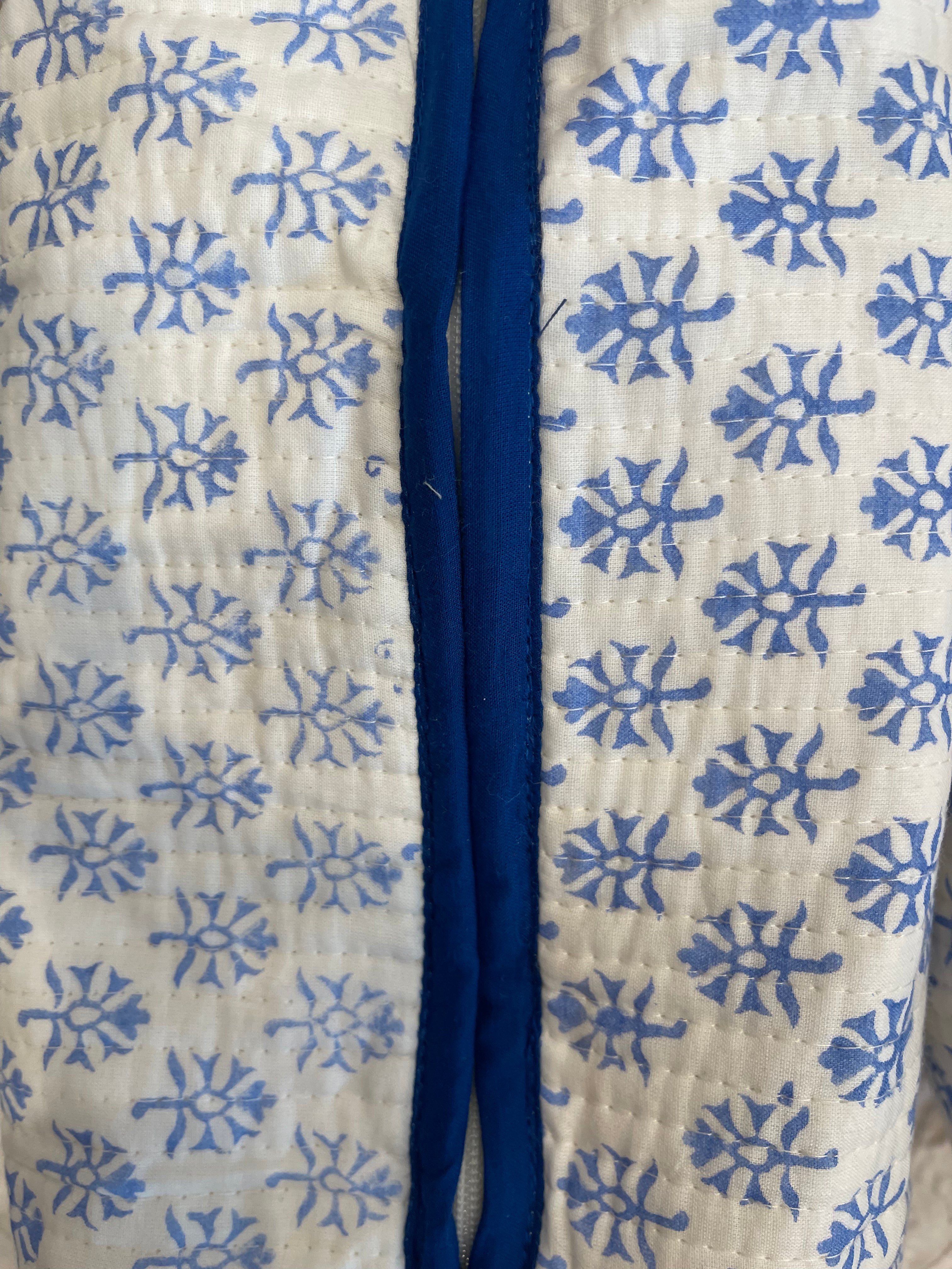 Cosmetic Bag - Blue Buti