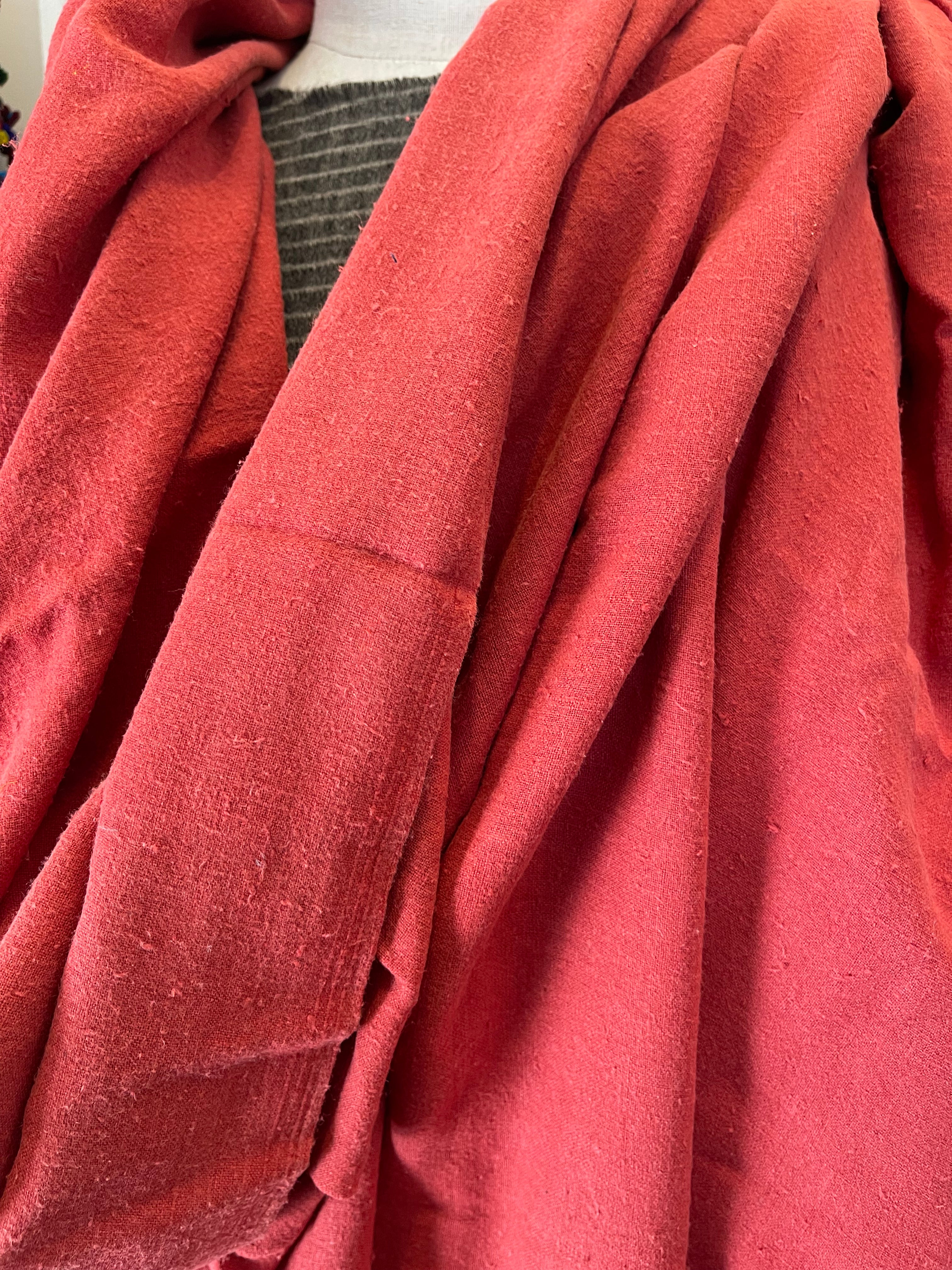 Peace Silk Meditation Wrap - Pomegranite