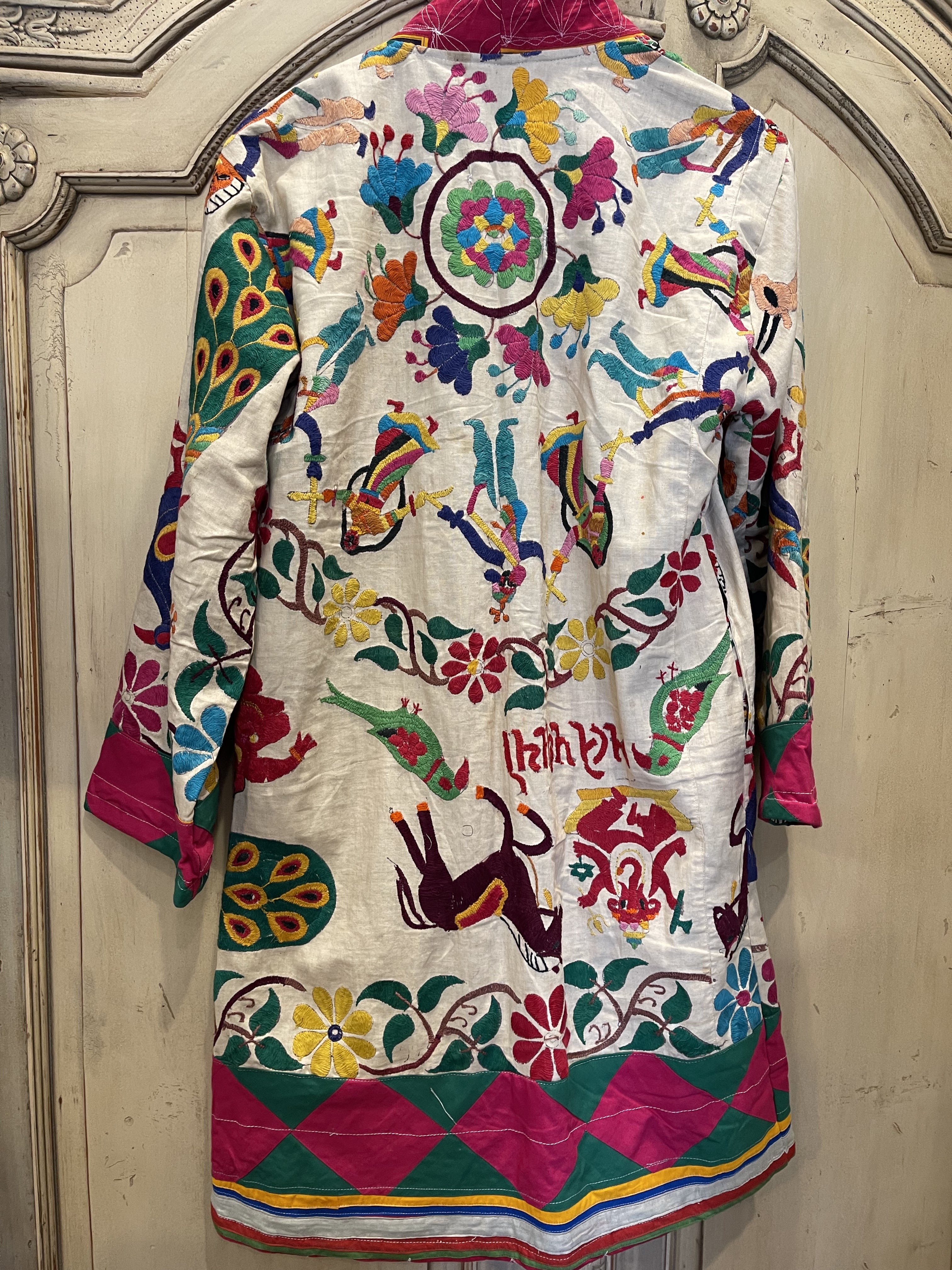 Vintage Embroidered Coat - Dancing Circle