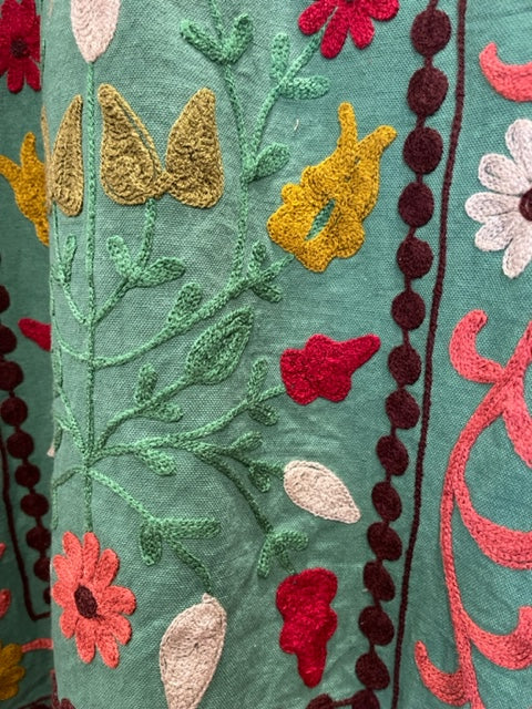 Suzani Tribal Jacket Long - Woodland Rust