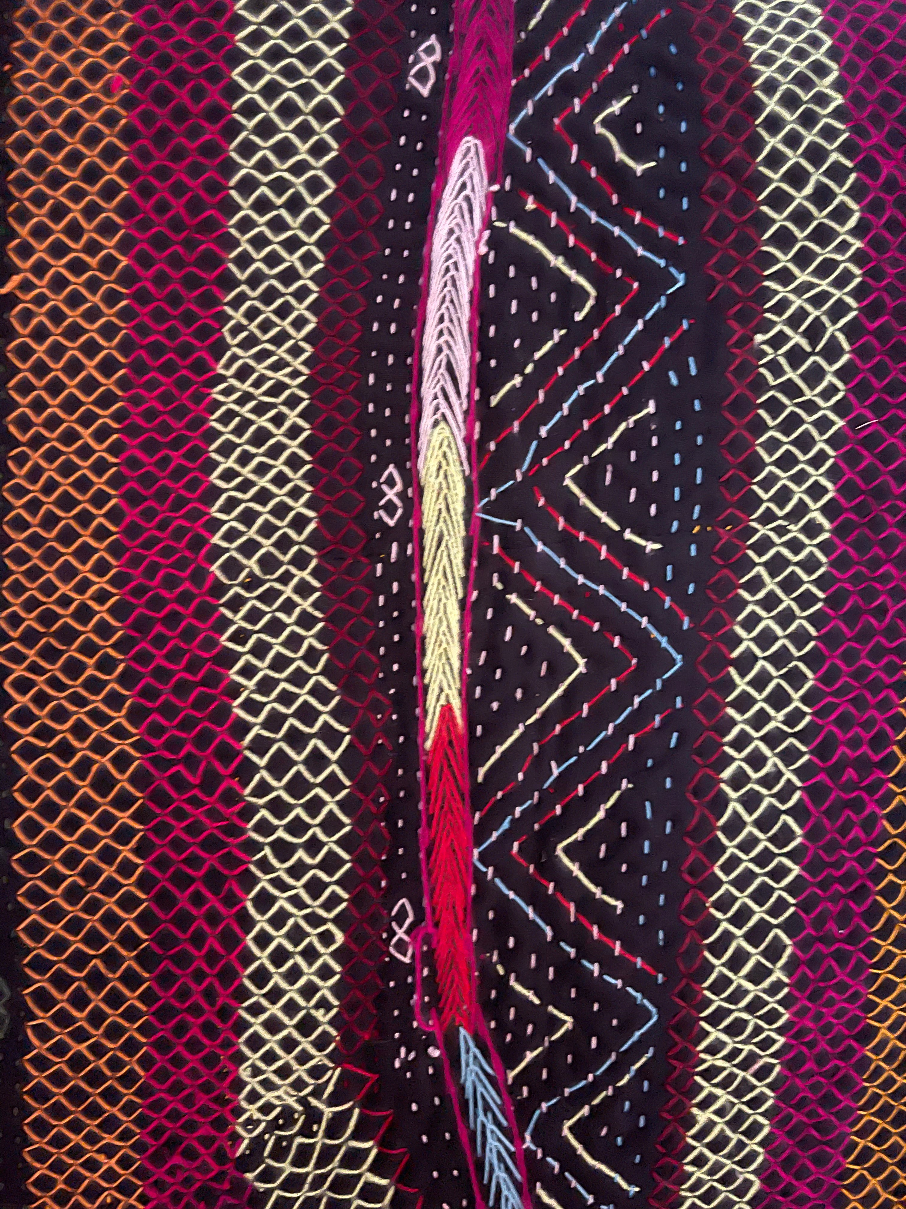 Snake Charmer Quilt - Neon Reflection