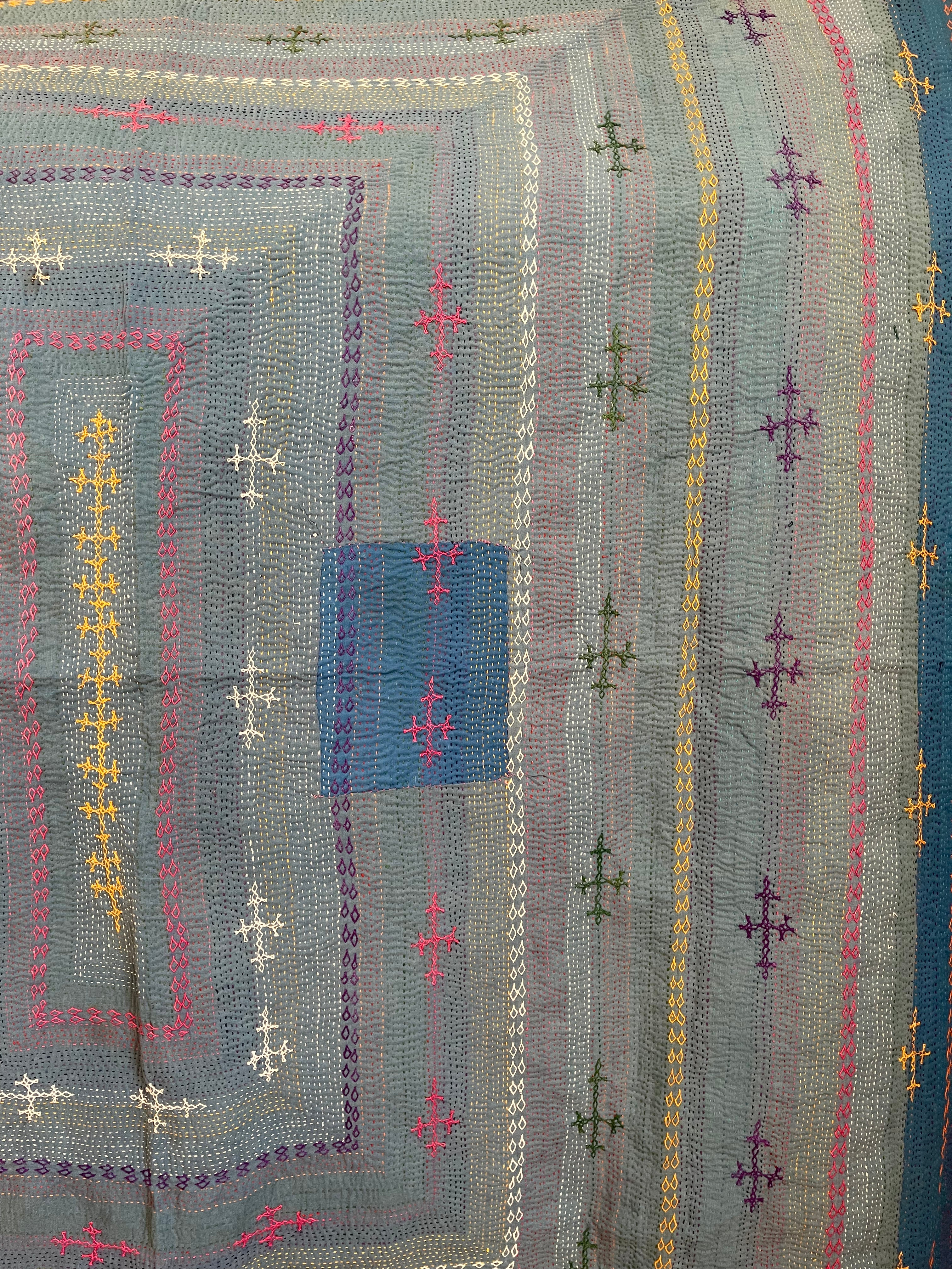 Snake Charmer Quilt - Patch of Blue