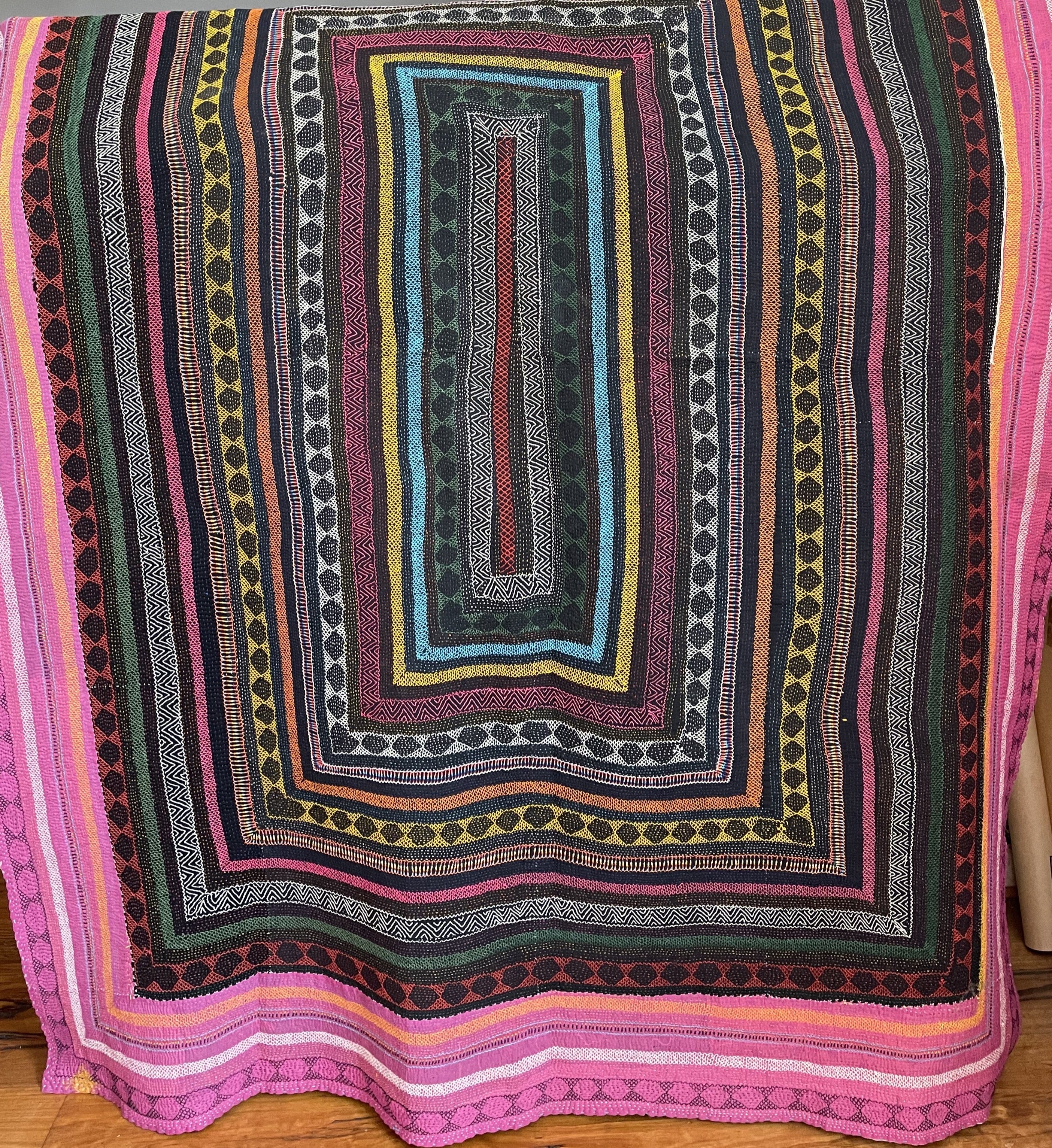 Snake Charmer Quilt - Celestial Pink Border