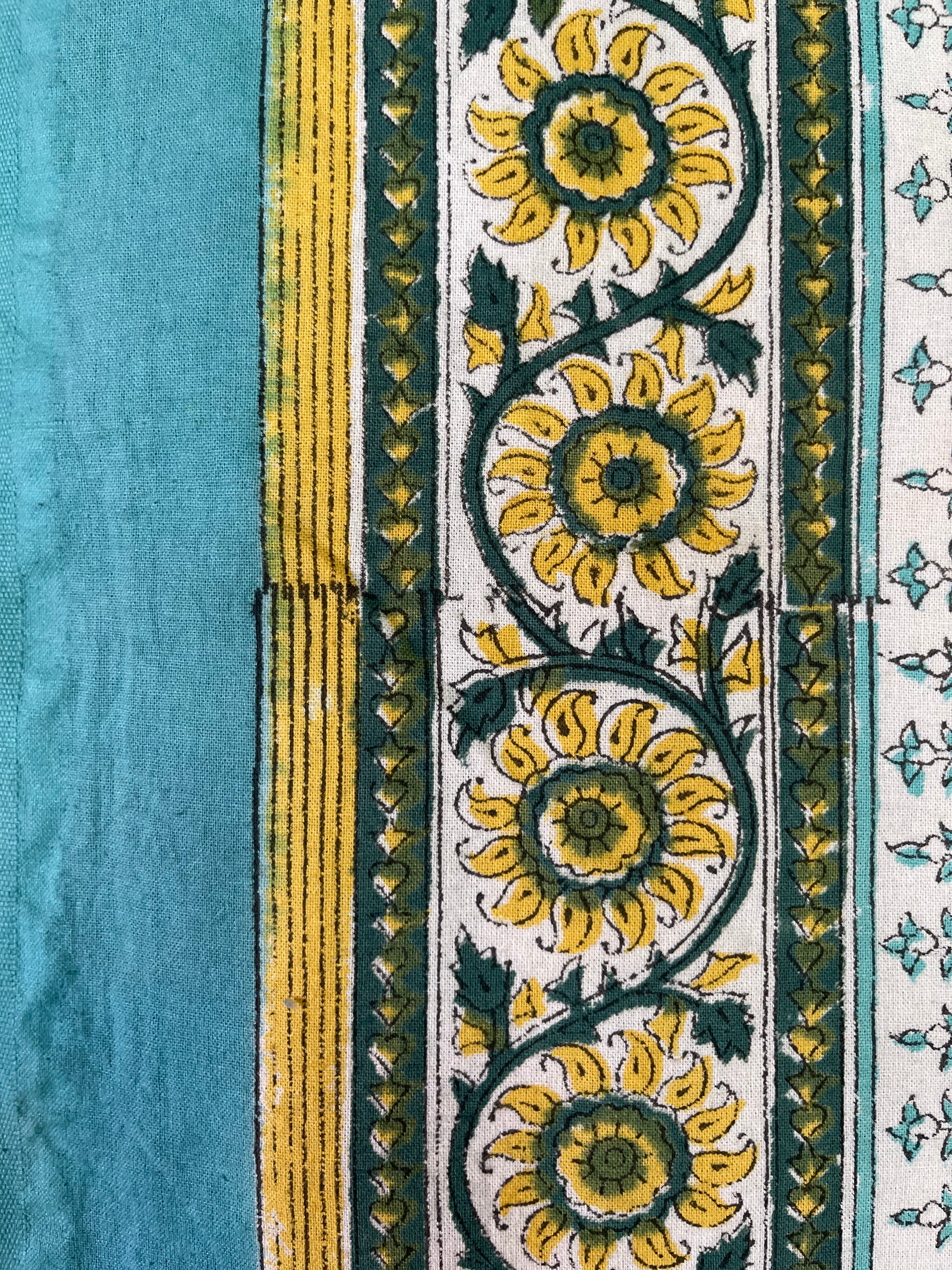 Block Printed Cotton Sheet - INDIAN DREAMING