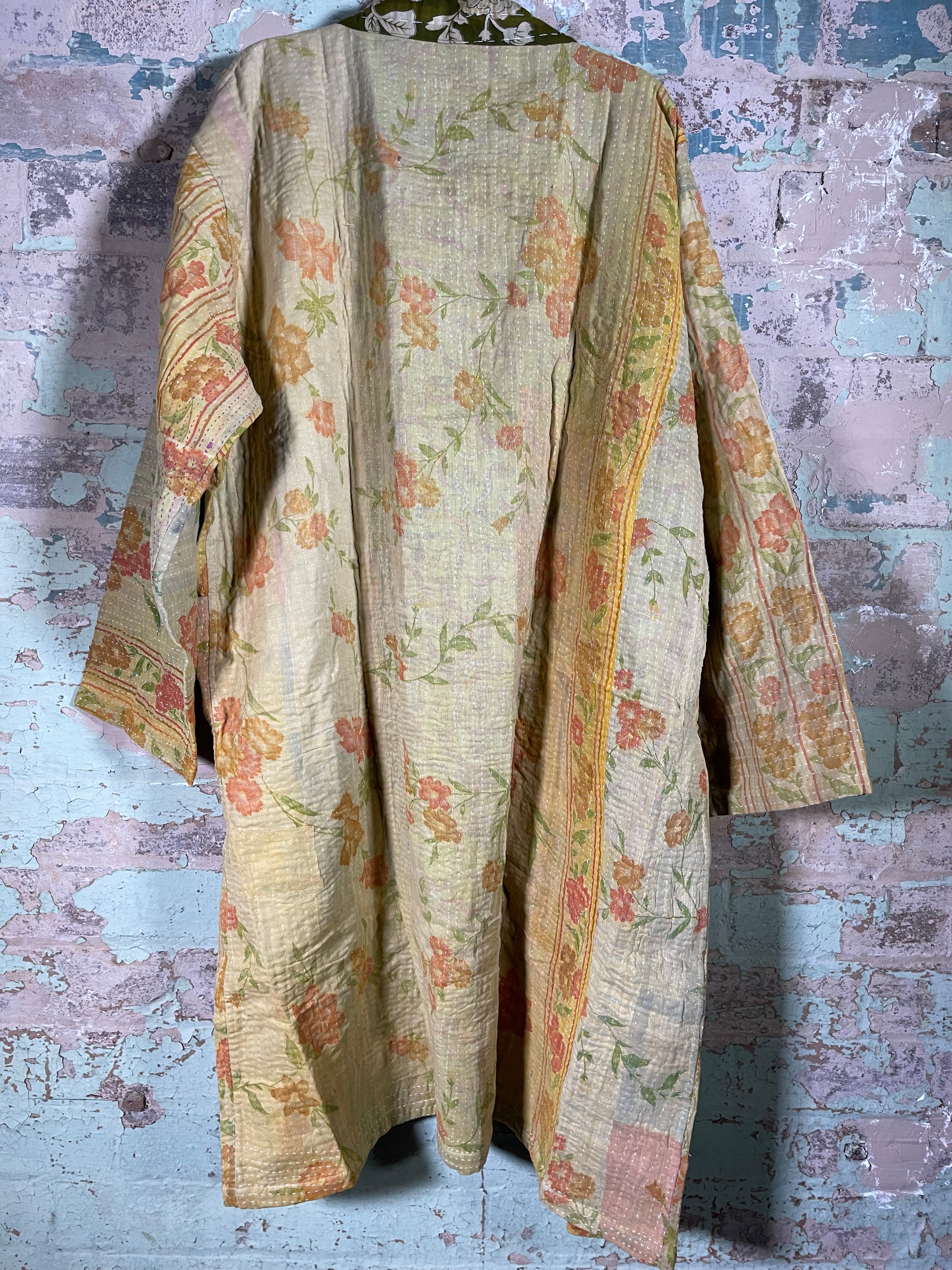 Vintage Kantha Kimono - Old School Nostalgia