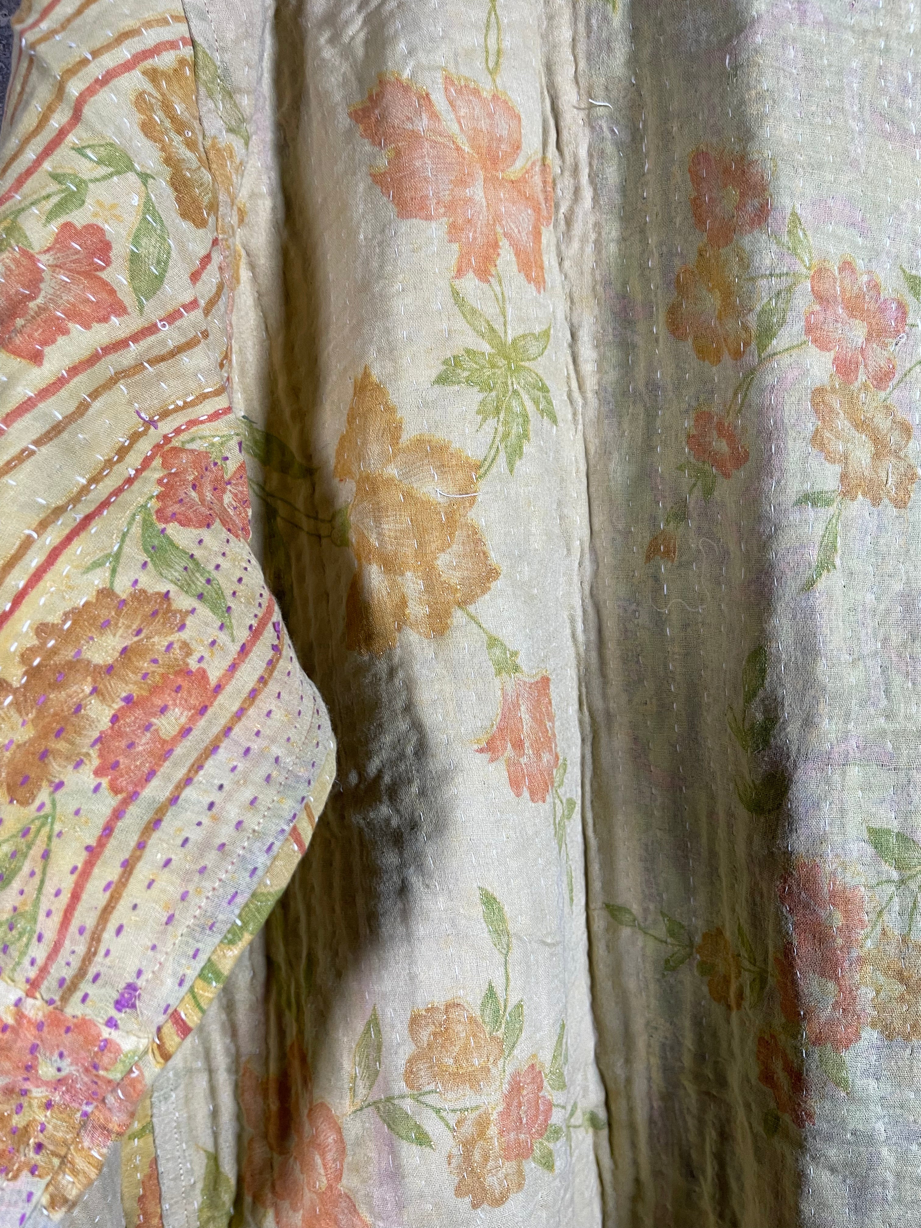 Vintage Kantha Kimono - Old School Nostalgia