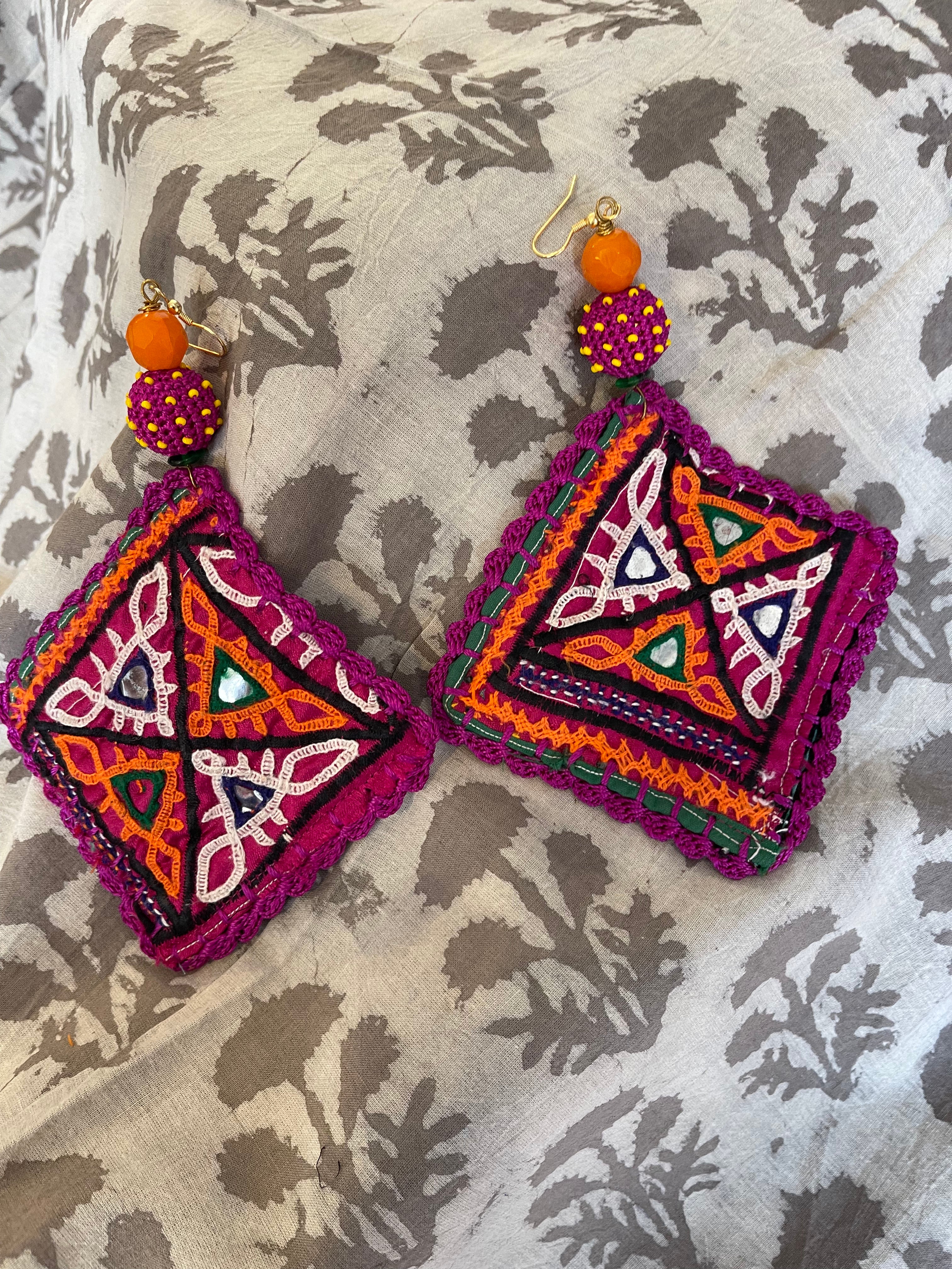 KUTCH TRIBAL PATCH - PLUSH PINK DIAMOND