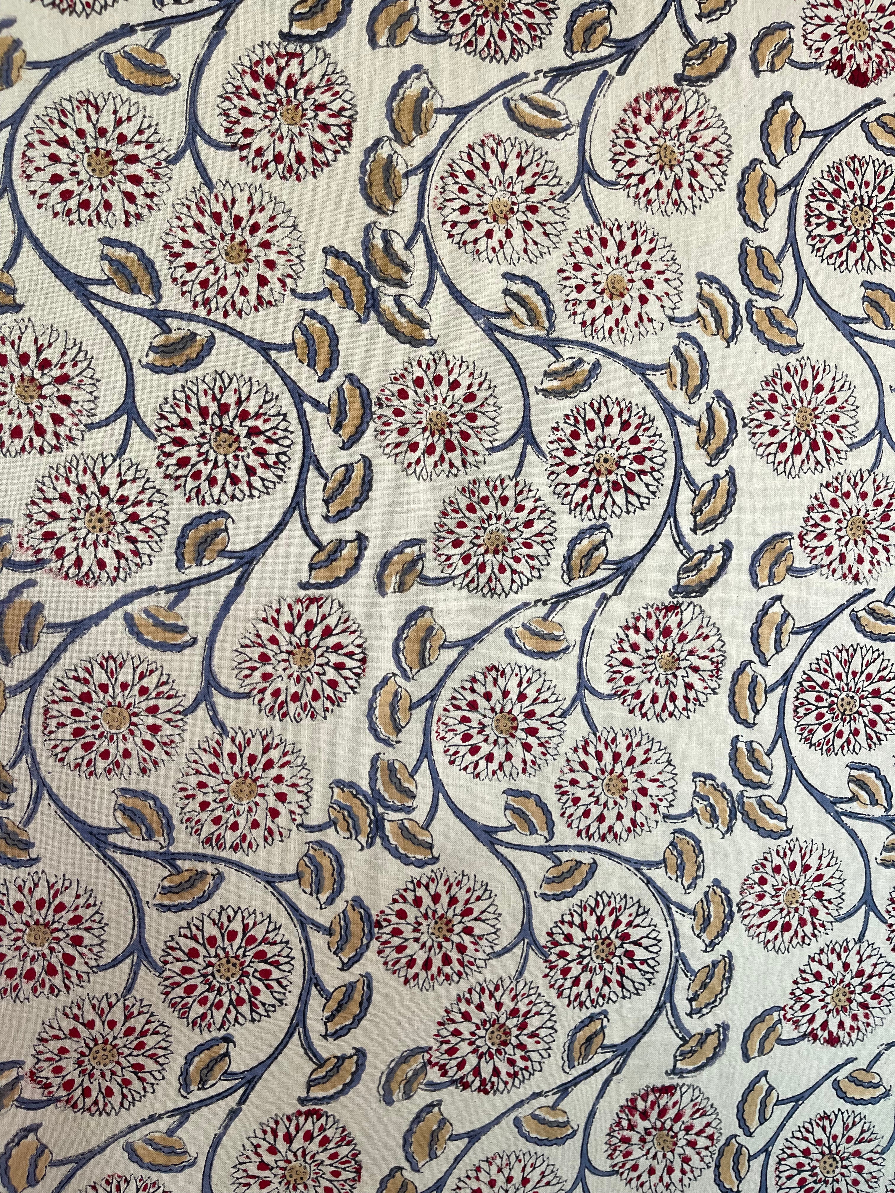Block Printed Cotton Sheet - NOSTALGIA