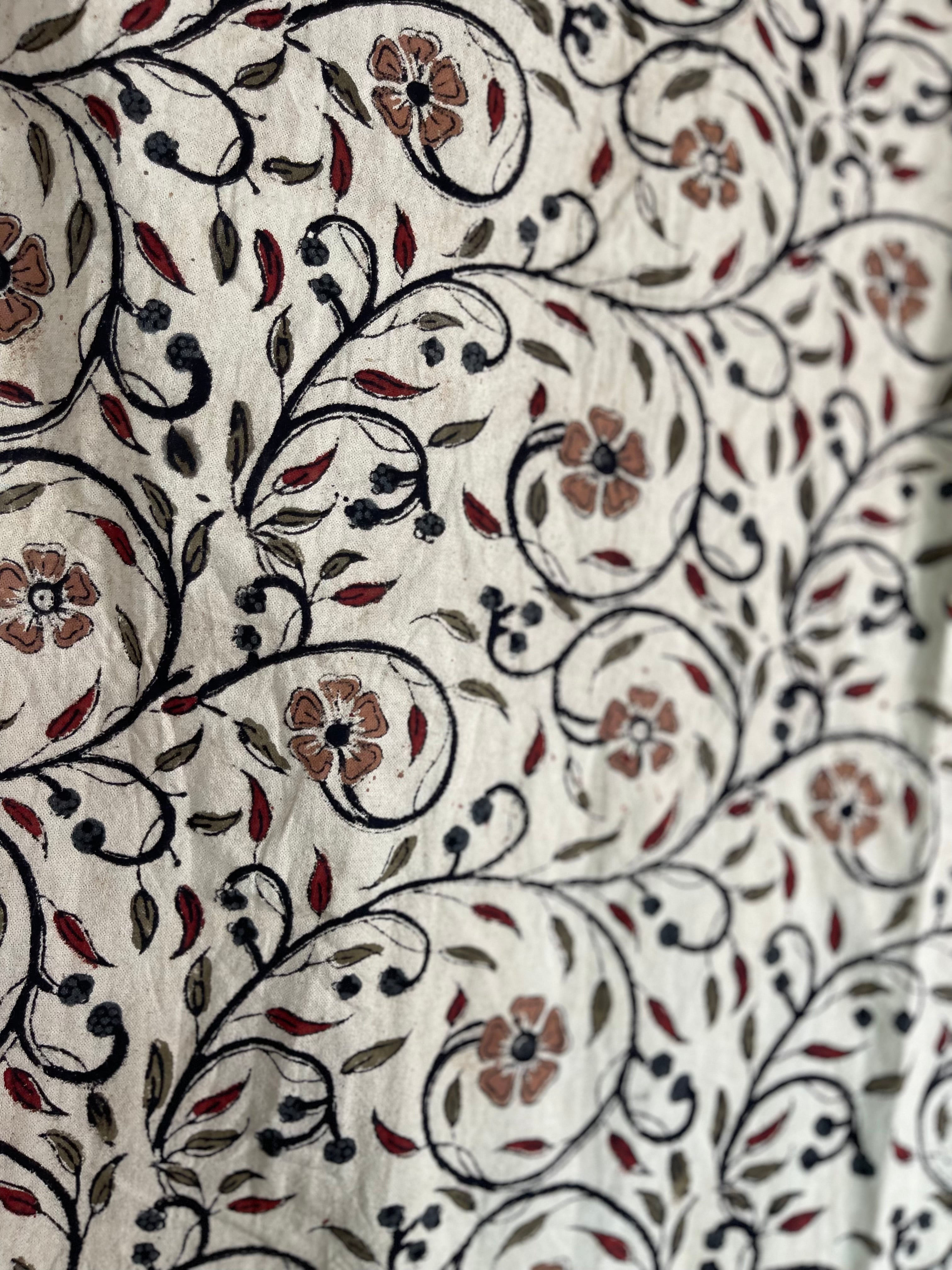 SHEET SET - BAGRU FLORAL ELEGANCE