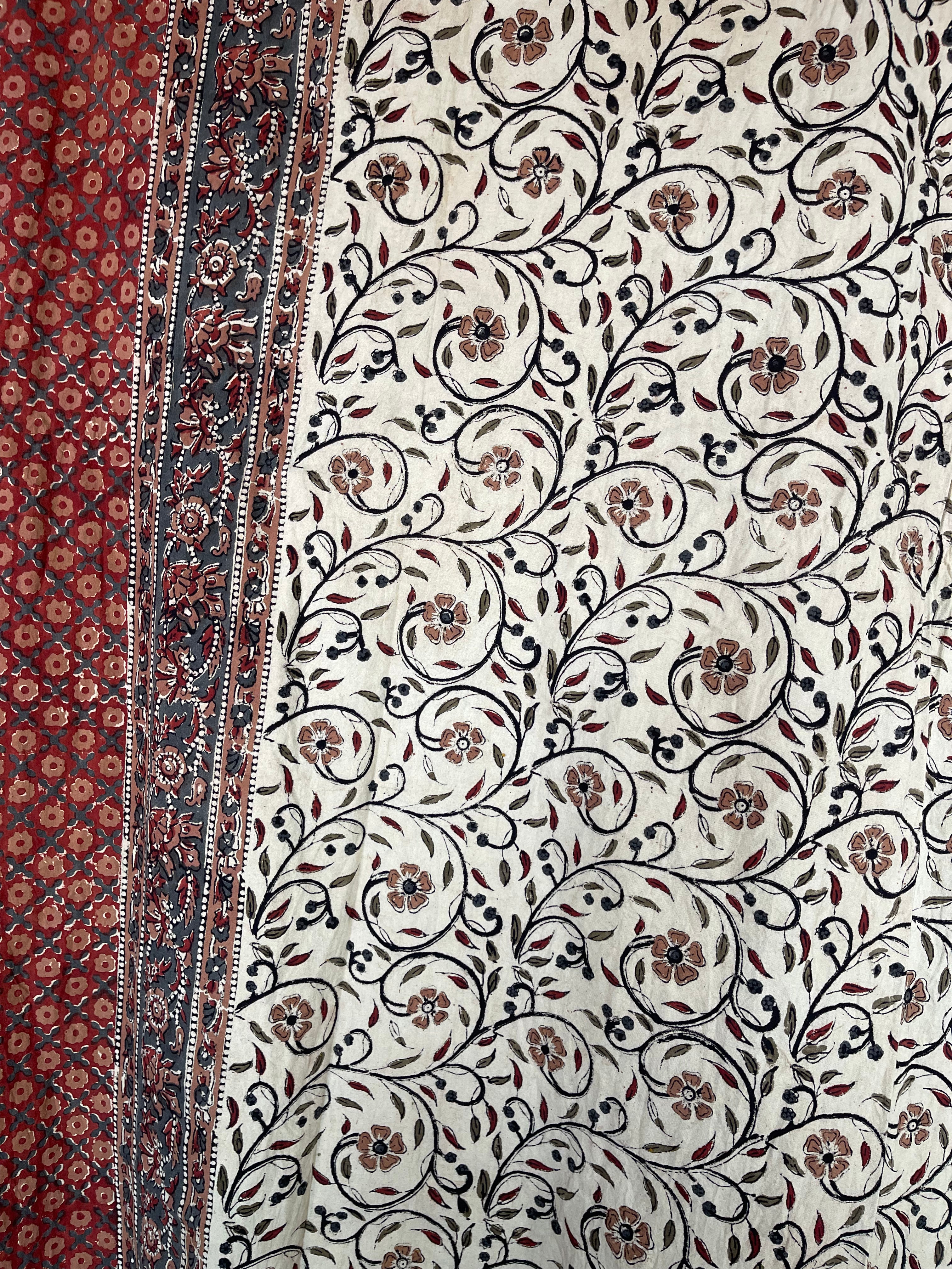 SHEET SET - BAGRU FLORAL ELEGANCE