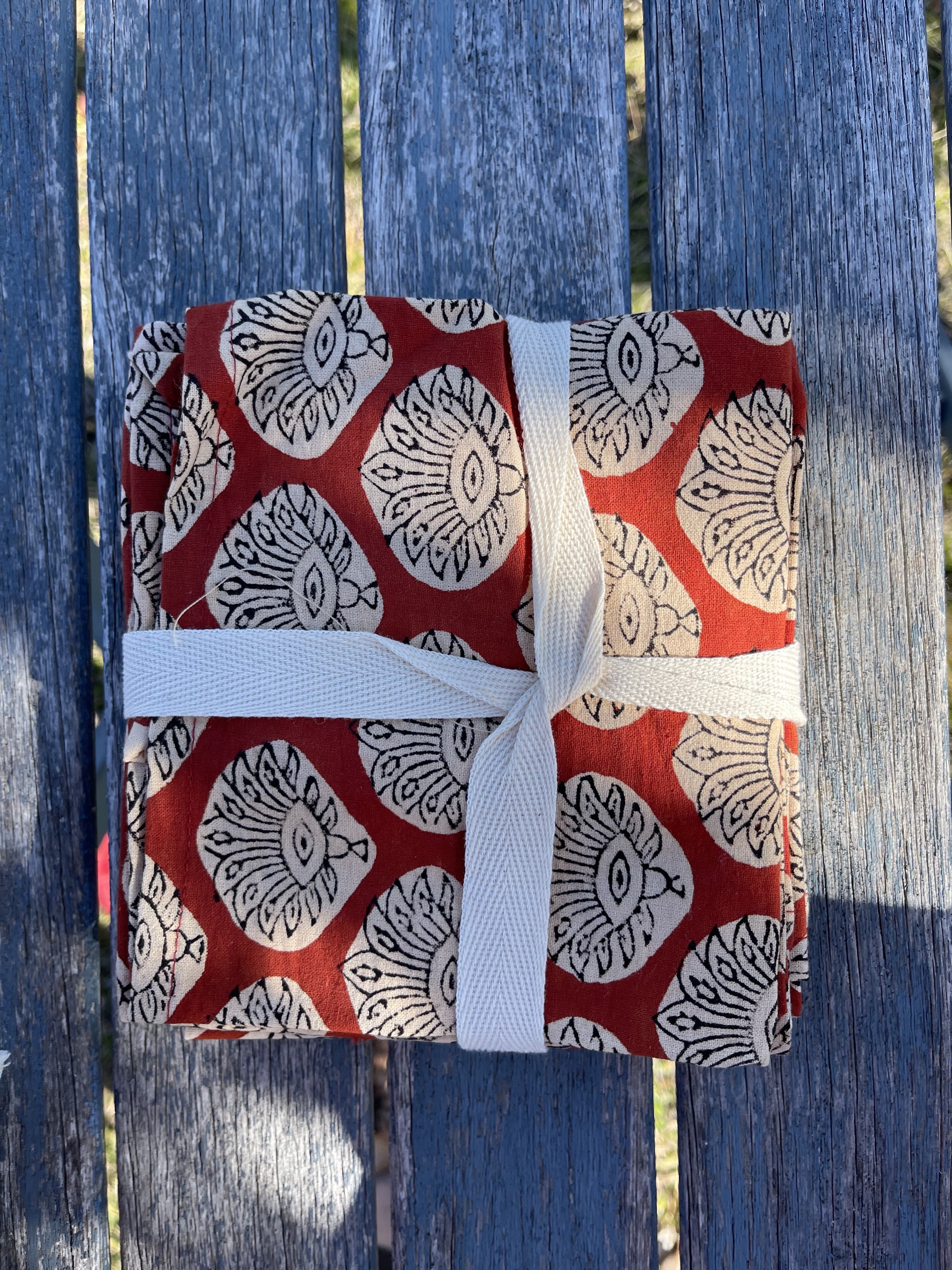 Napkins - Red Flower