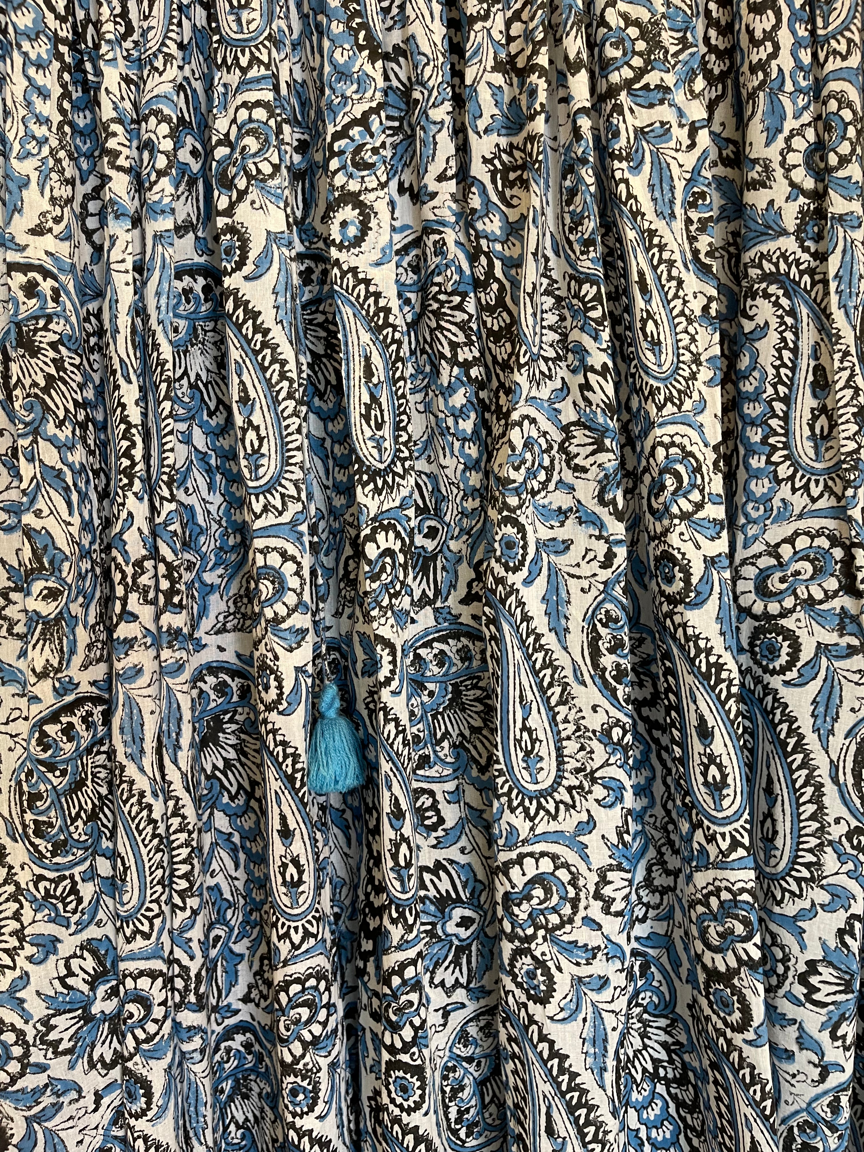 IIB BOHO DRESS - Blue Paisley