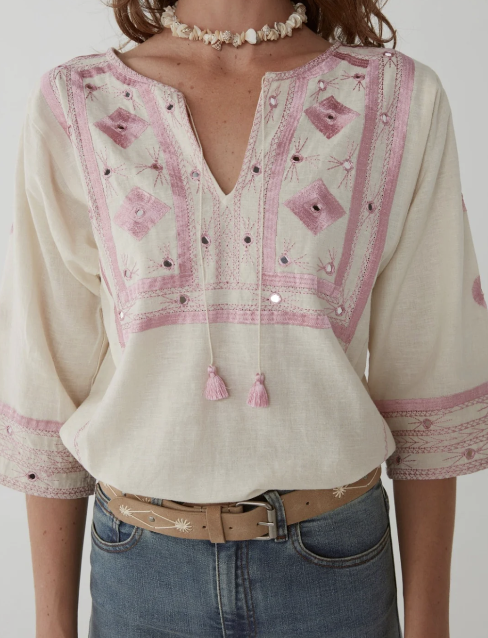 Clea Blouse - Ibiza Ecru