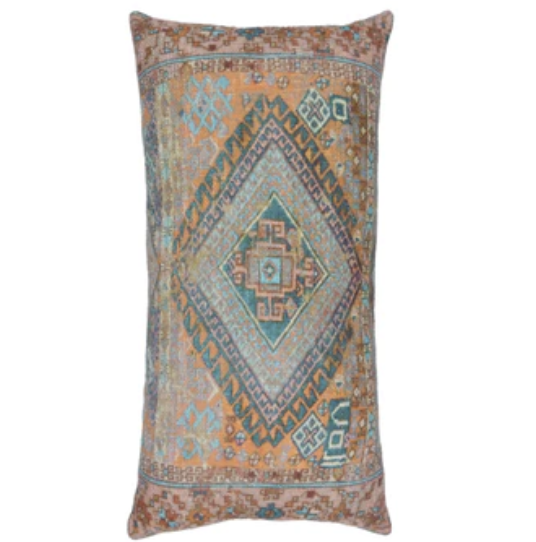 Marrakech Linear Cotton - Orange Diamond