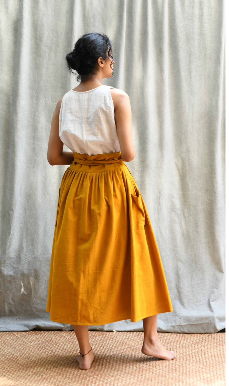 Wrap Skirt - Natural Dye Turmeric
