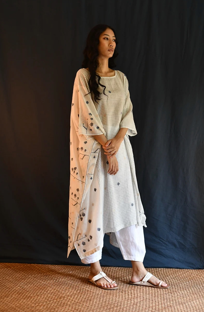 Jamdani Kaftan - Grid
