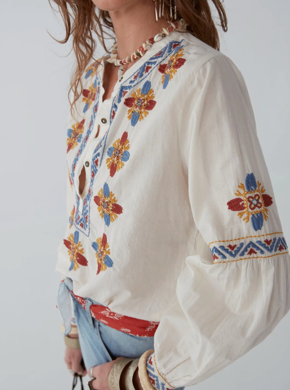 Martina Blouse - Greece Ecru