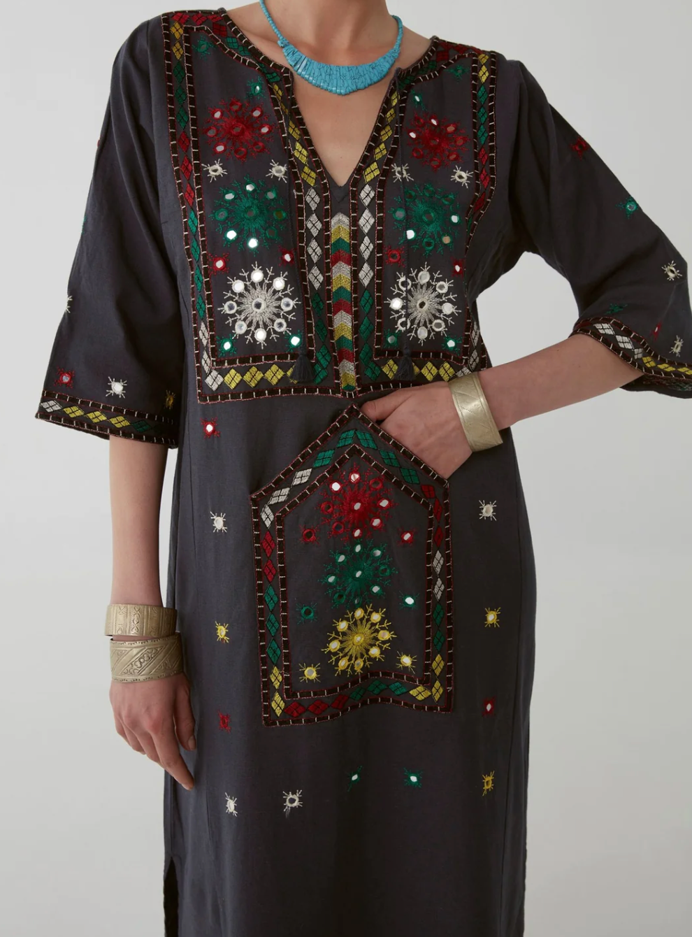 Chantal Dress - Ibiza Ocean Blue