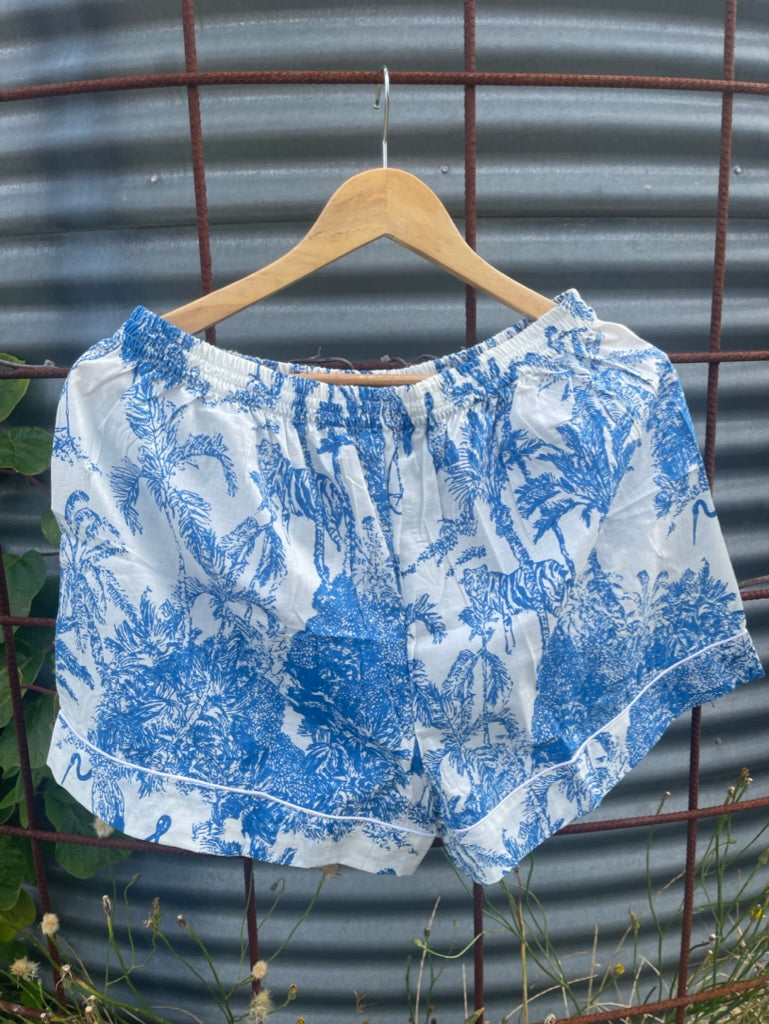 PYJAMAS Short - Chinoiserie Blue