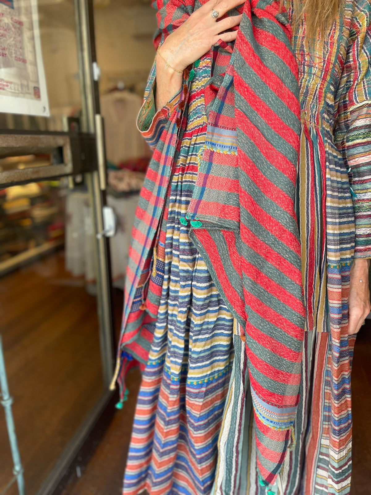 Bhujodi Wool Jacket - BORO Stripes