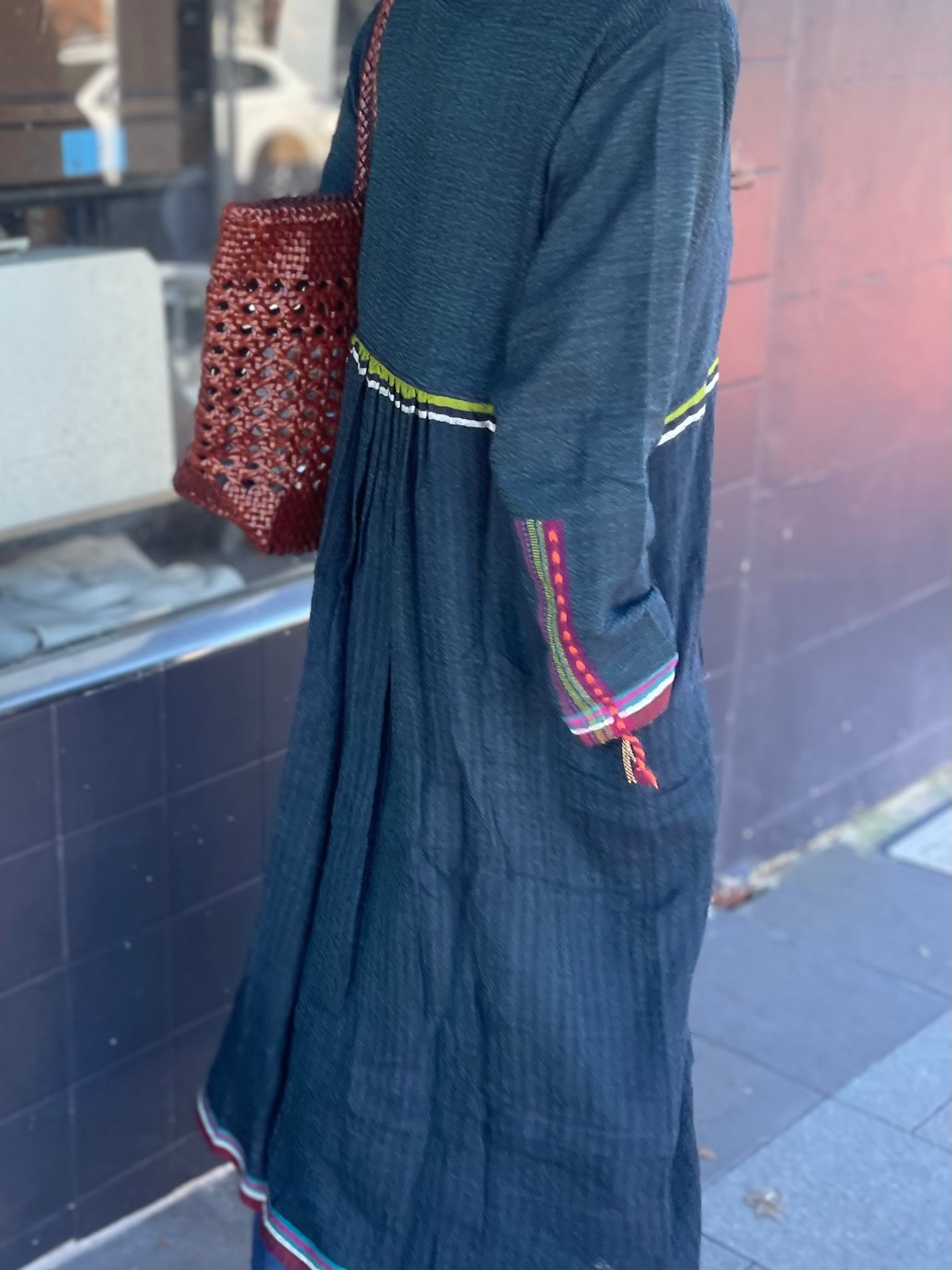 Miraj 02 - Forest Green Wool Dress