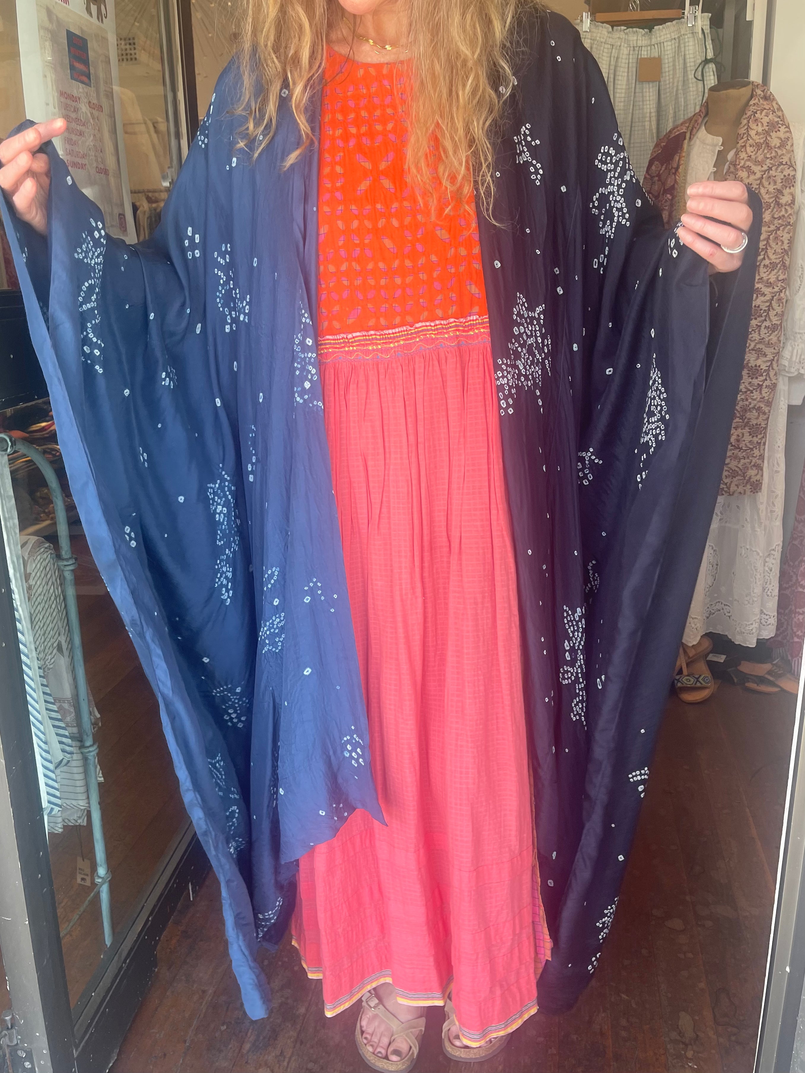 AMBER 03 - Indigo Silk Dress