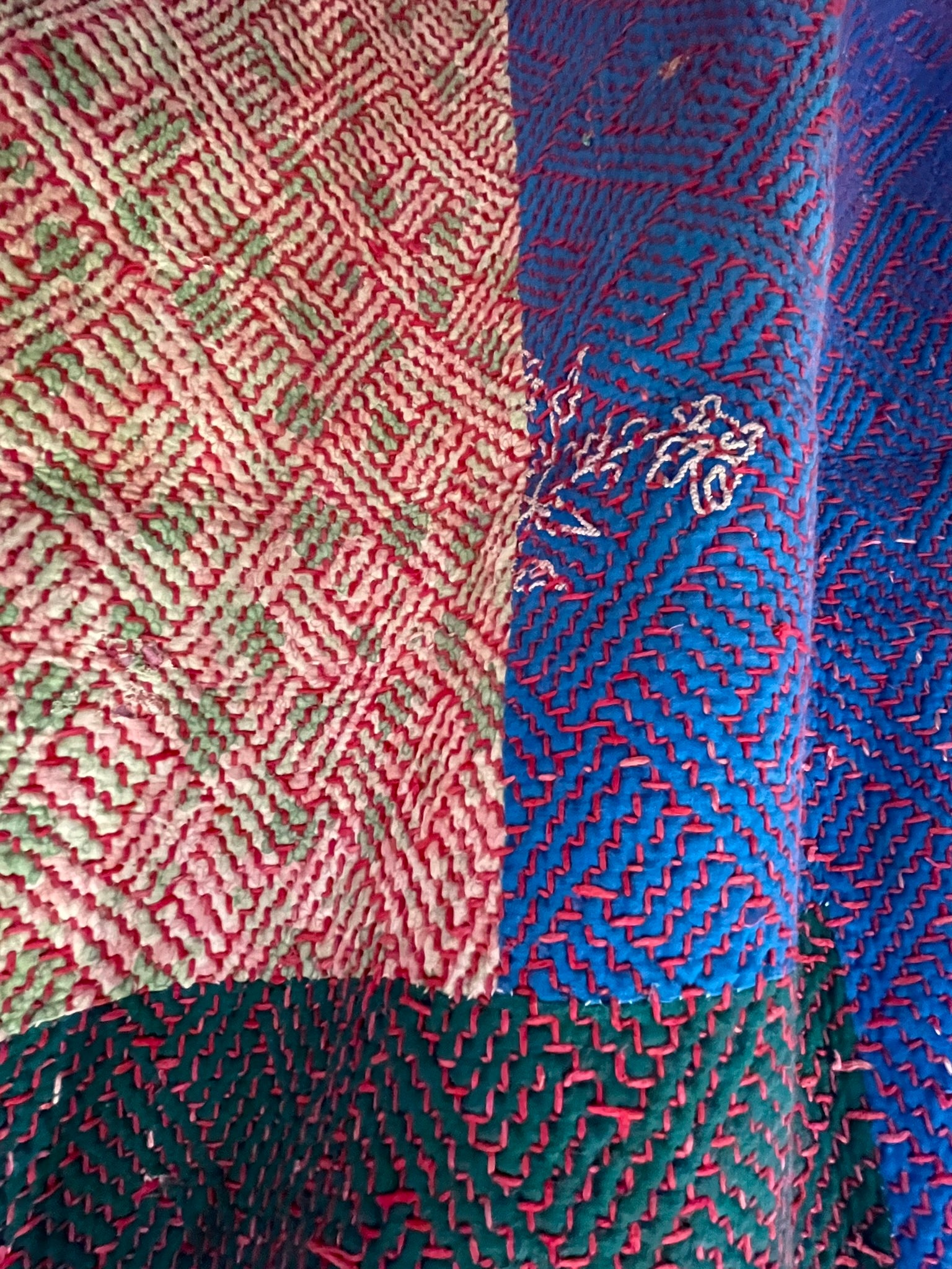 VINTAGE KANTHA - Pink Desert