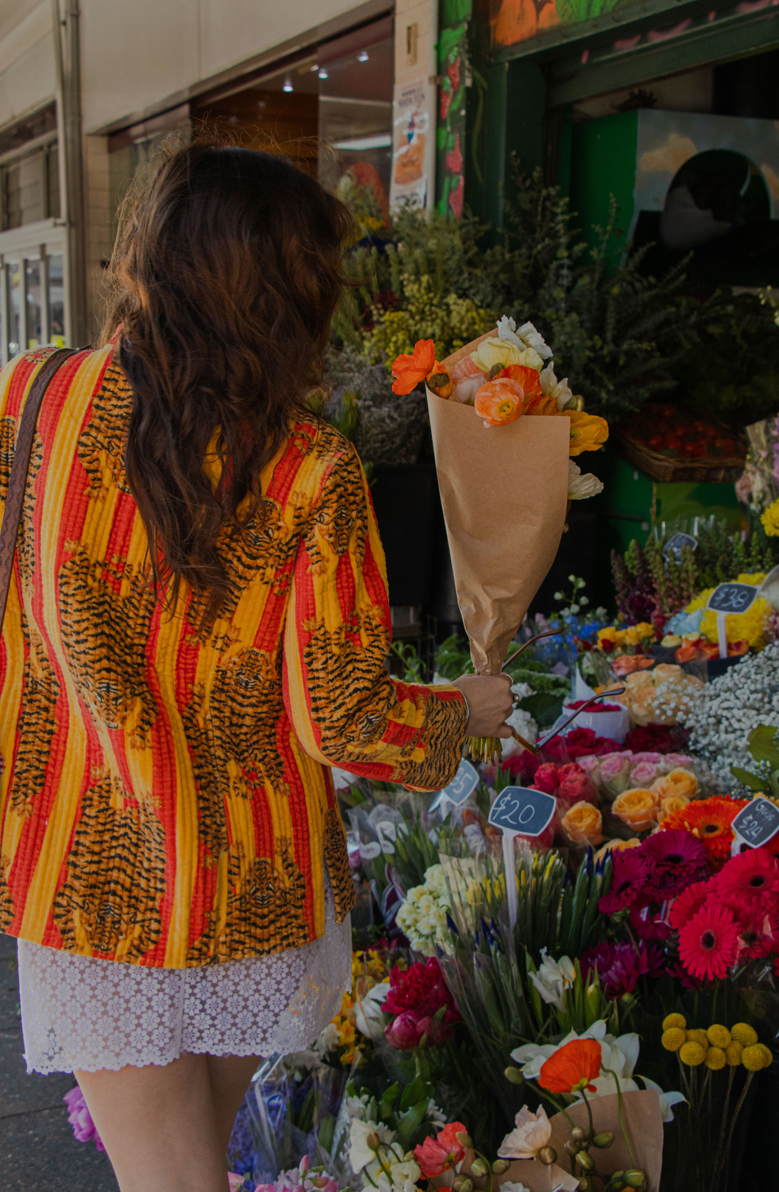 Velvet Stripe Jacket - Climbing Tiger Saffron