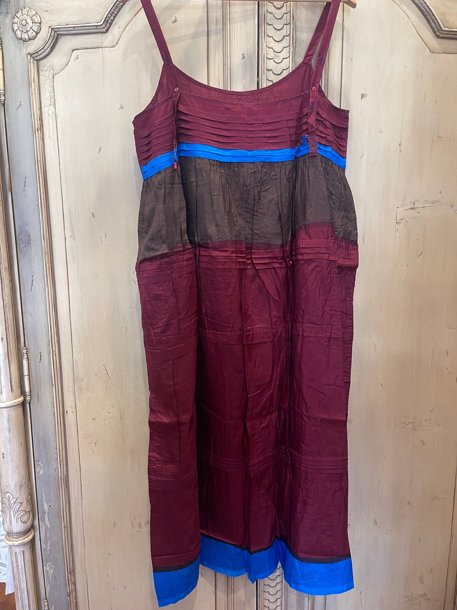 Miraj 95 - Blue Horizon Silk Slip Dress