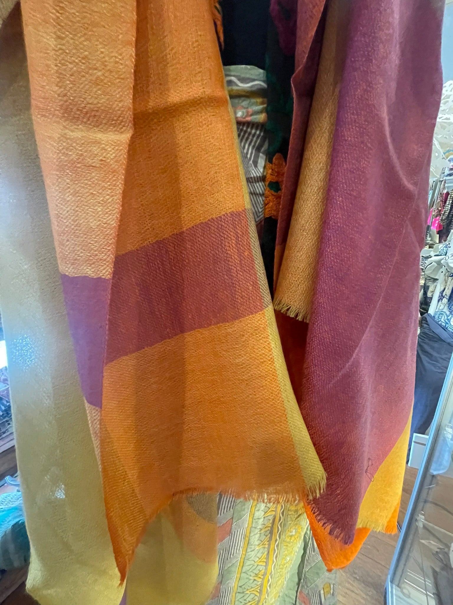 Fine Merino Wool Scarf - Autumn