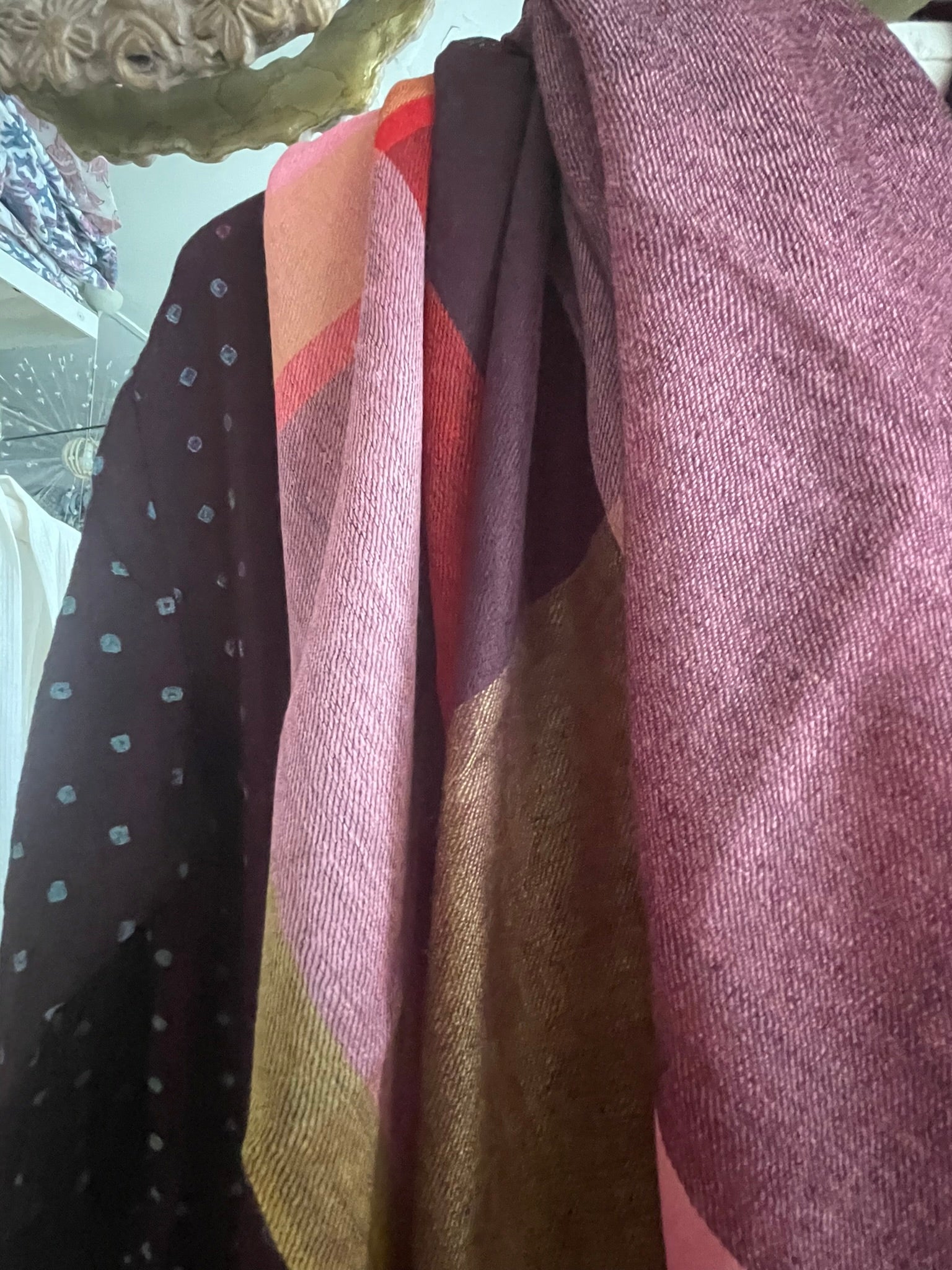 Fine Merino Wool Scarf - Lipstick