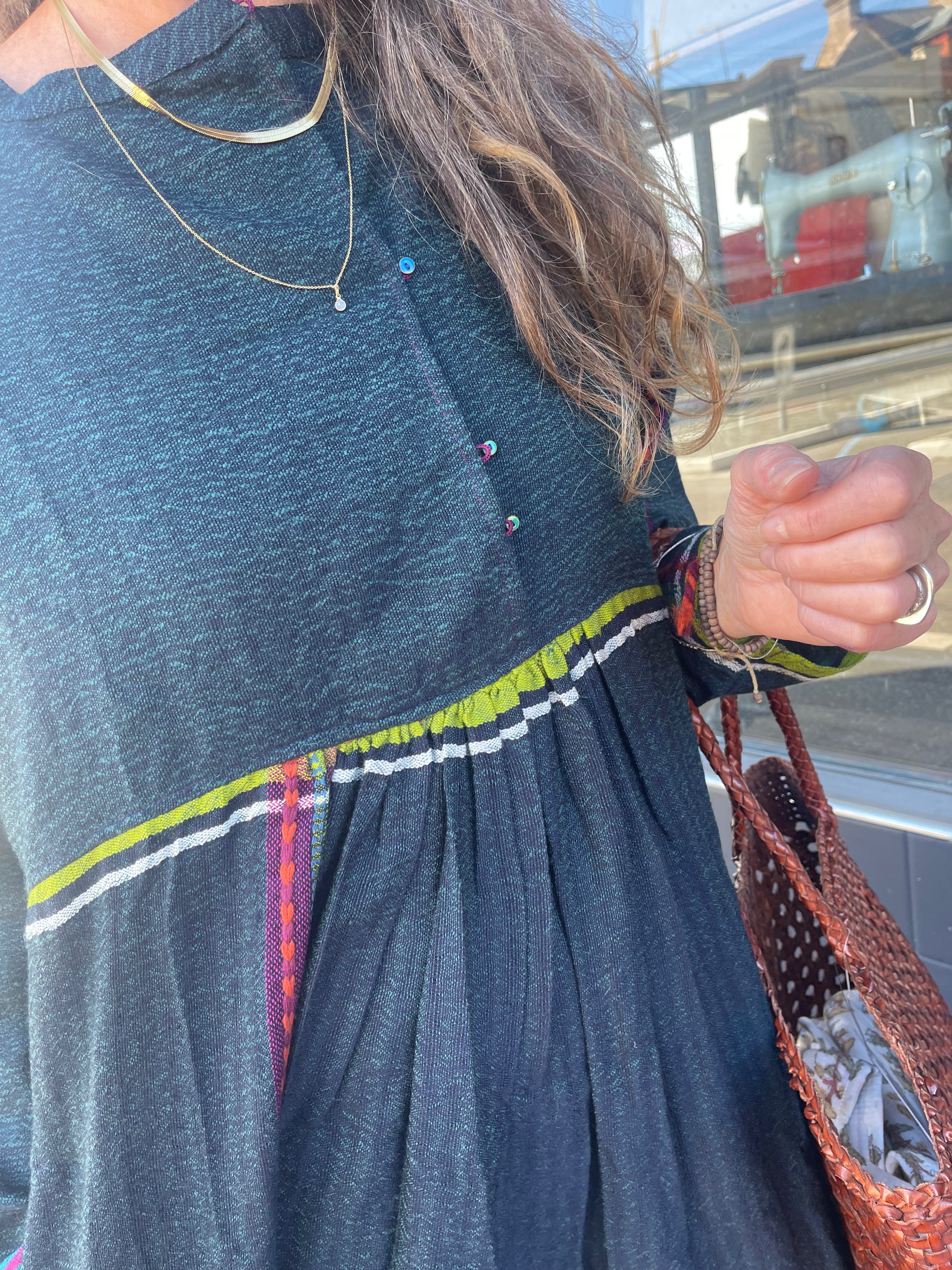 Miraj 02 - Forest Green Wool Dress