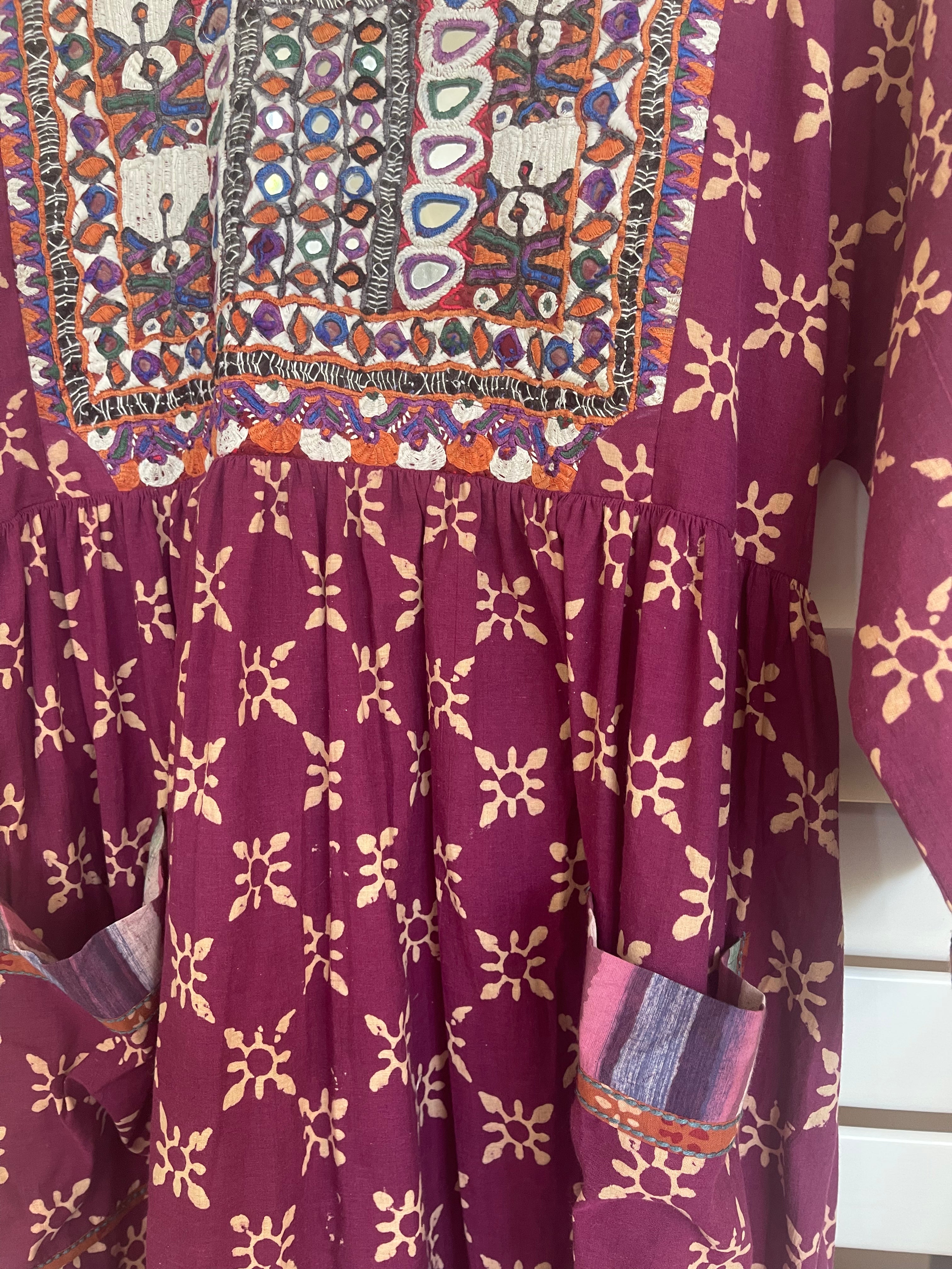 JAT EMBROIDERY TOP - Grape