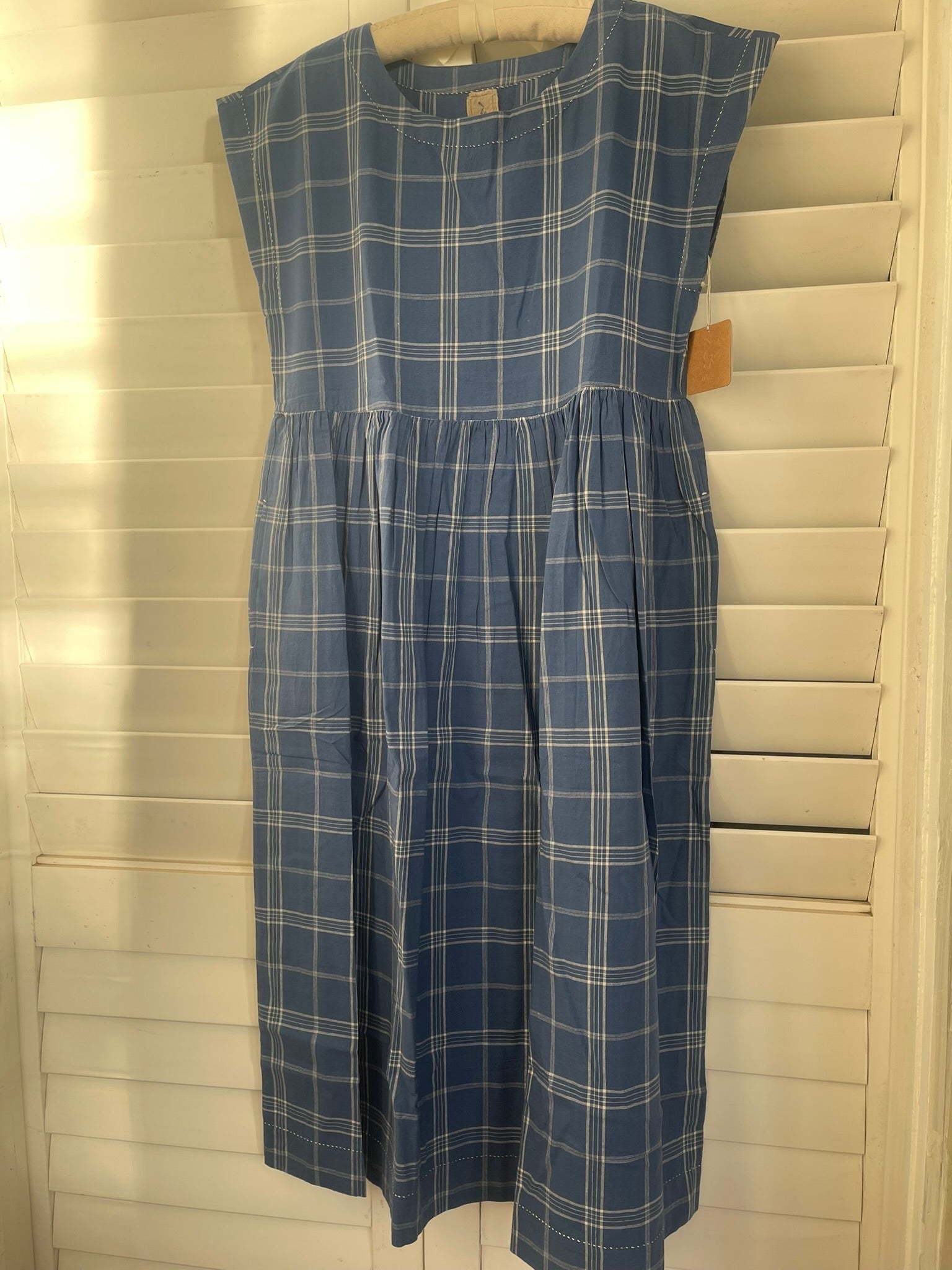 TOSHNI COTTON CHECK - Blue Ashes