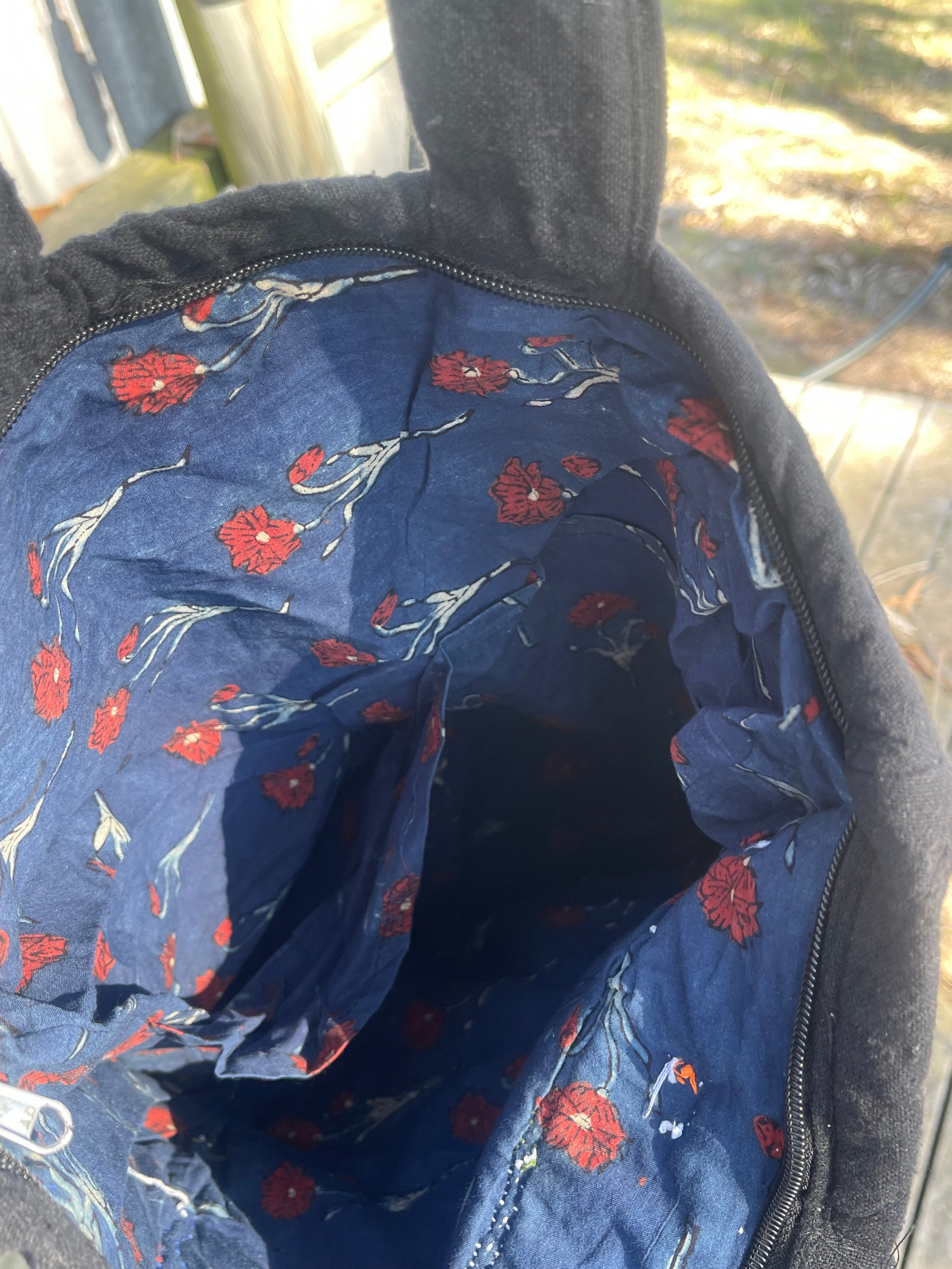 Kutch Tribal Mirrored Tote - LOVE AND HAPPINESS