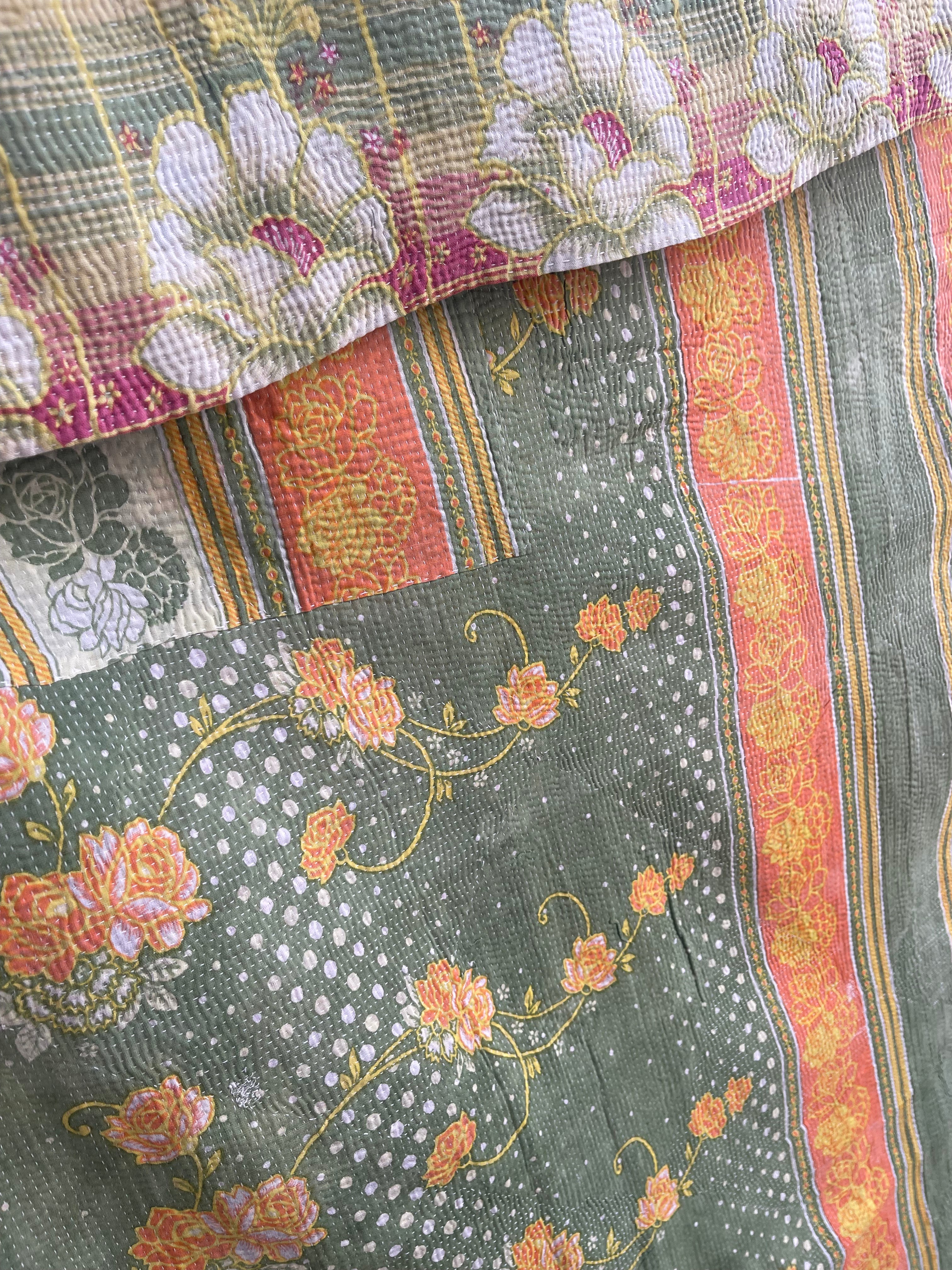 VINTAGE KANTHA - French Garden
