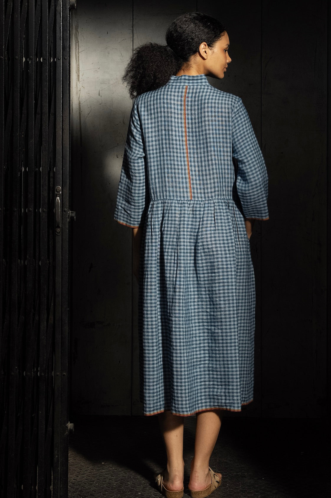 TARA LINENDRESS - Ash Blue Check