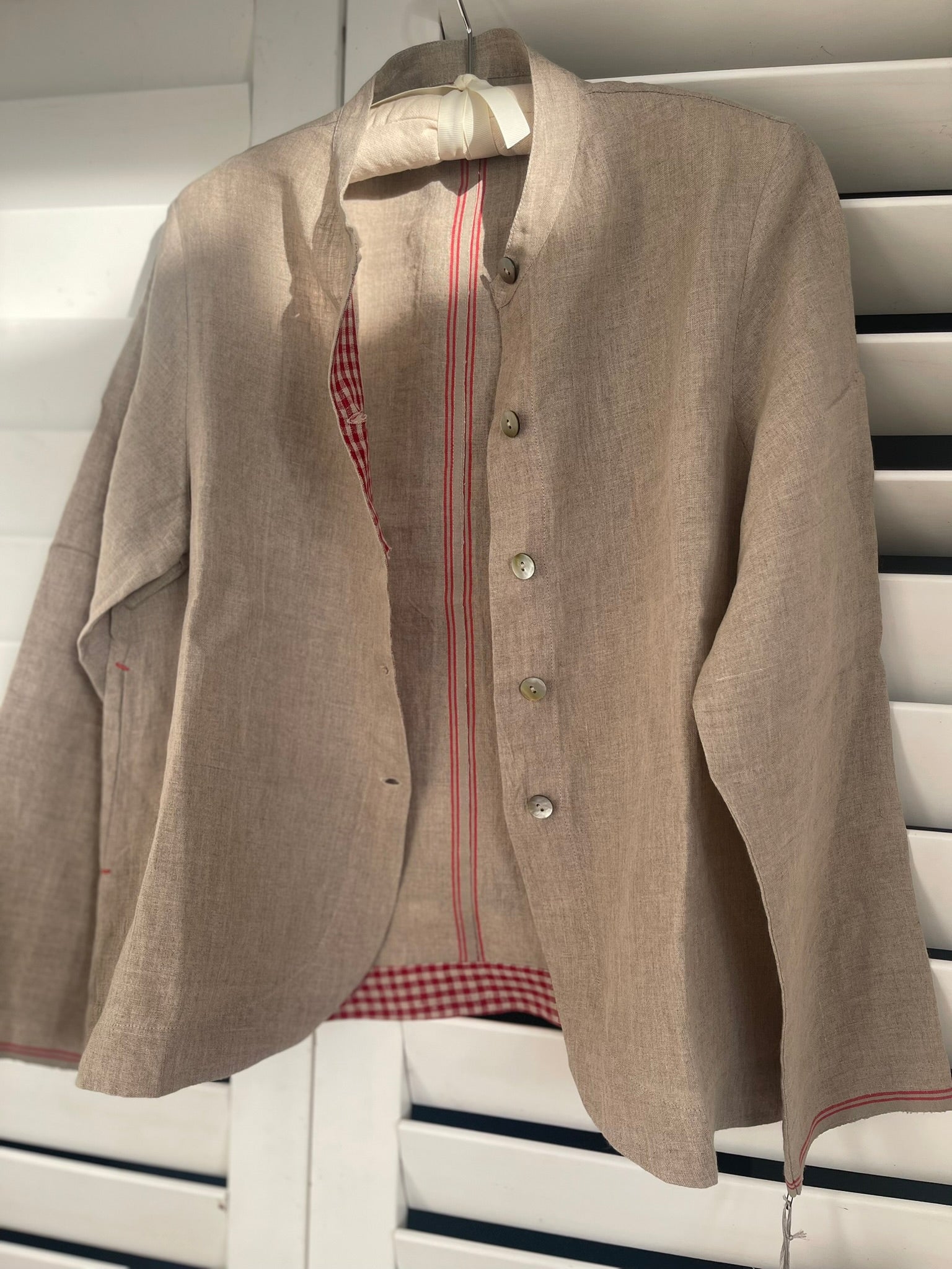 REYA Linen Jacket - Taupe